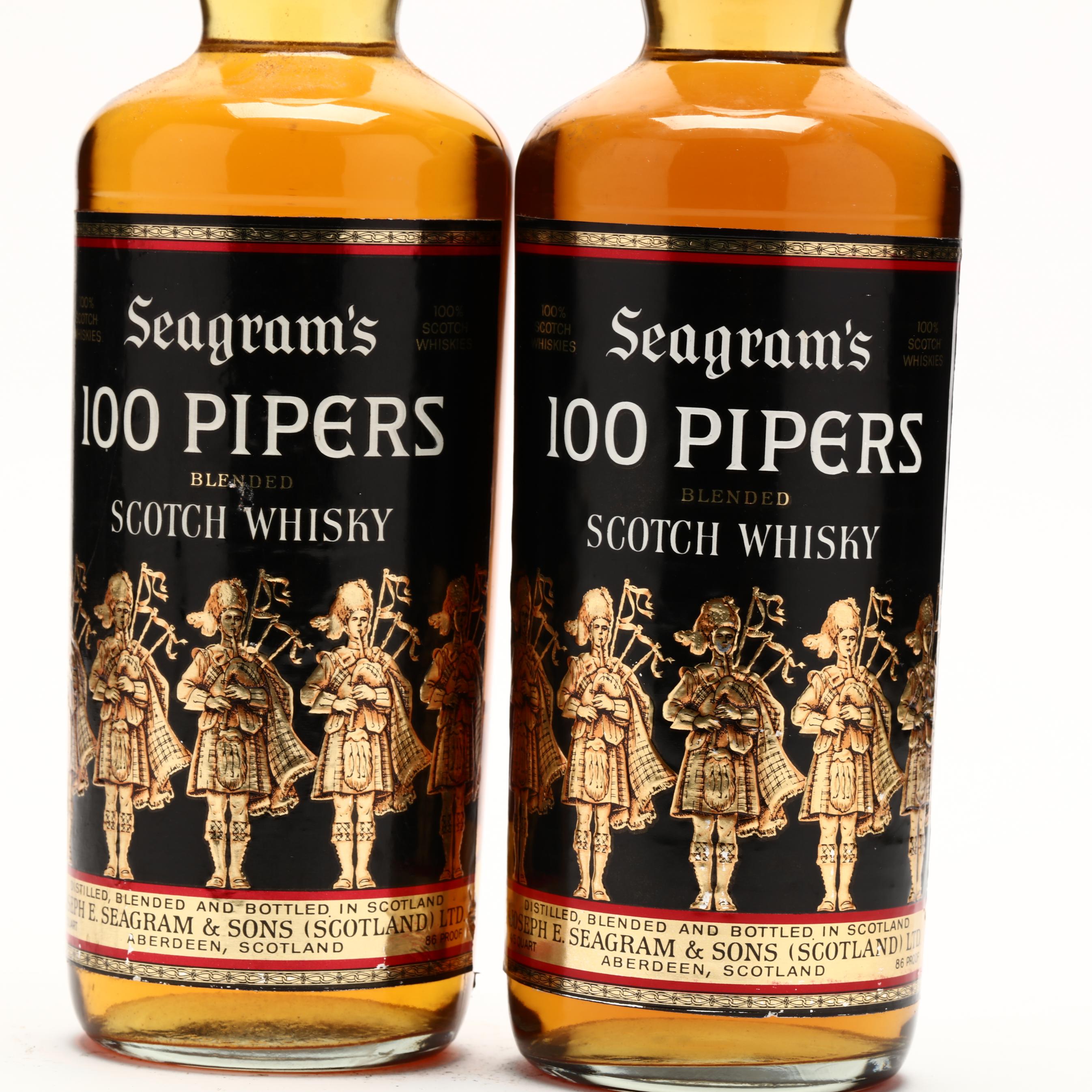 Seagram's 100 Pipers Scotch Whisky (Lot 5145 - Rare
