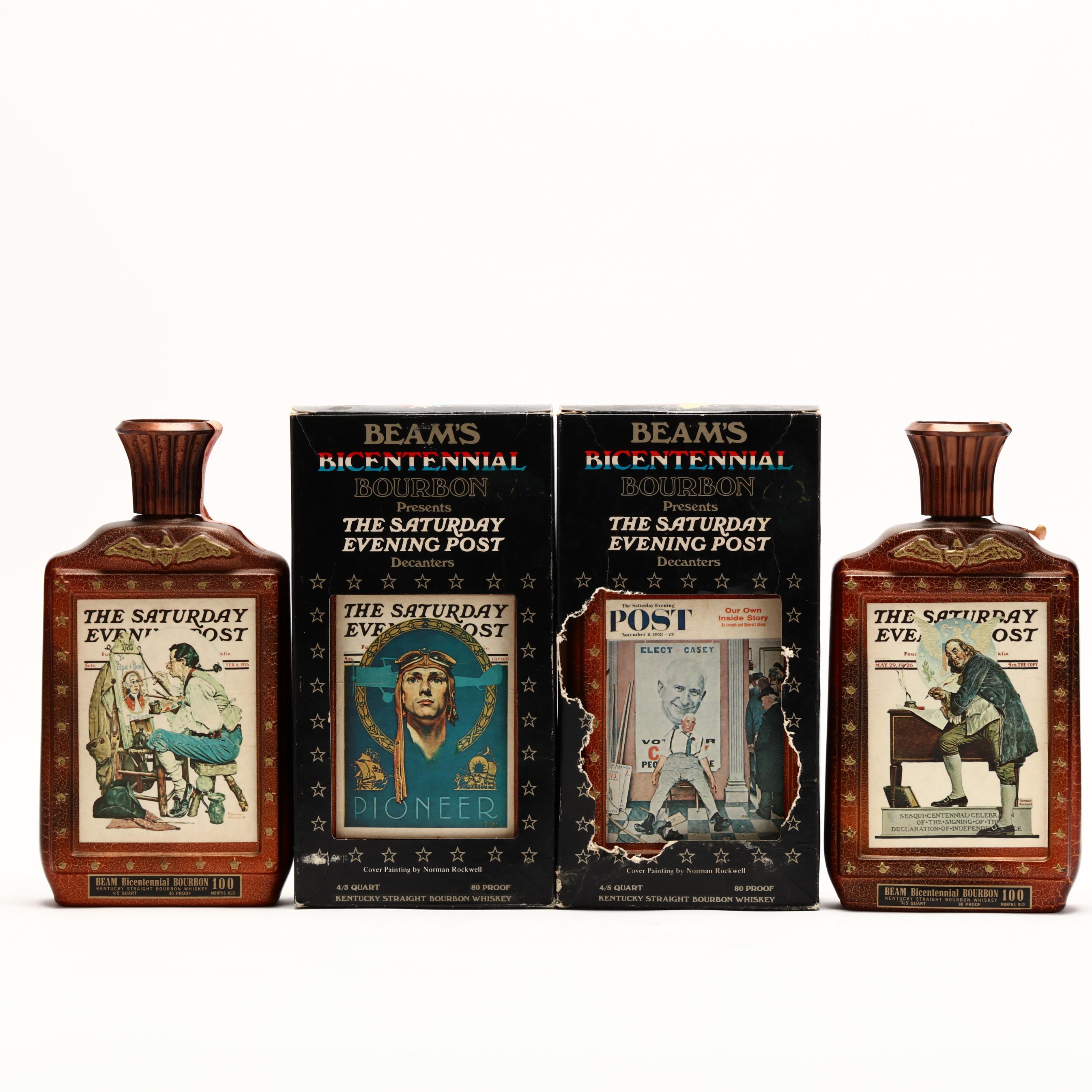Beam's Bicentennial Saturday Evening Post Decanters (Lot 5314