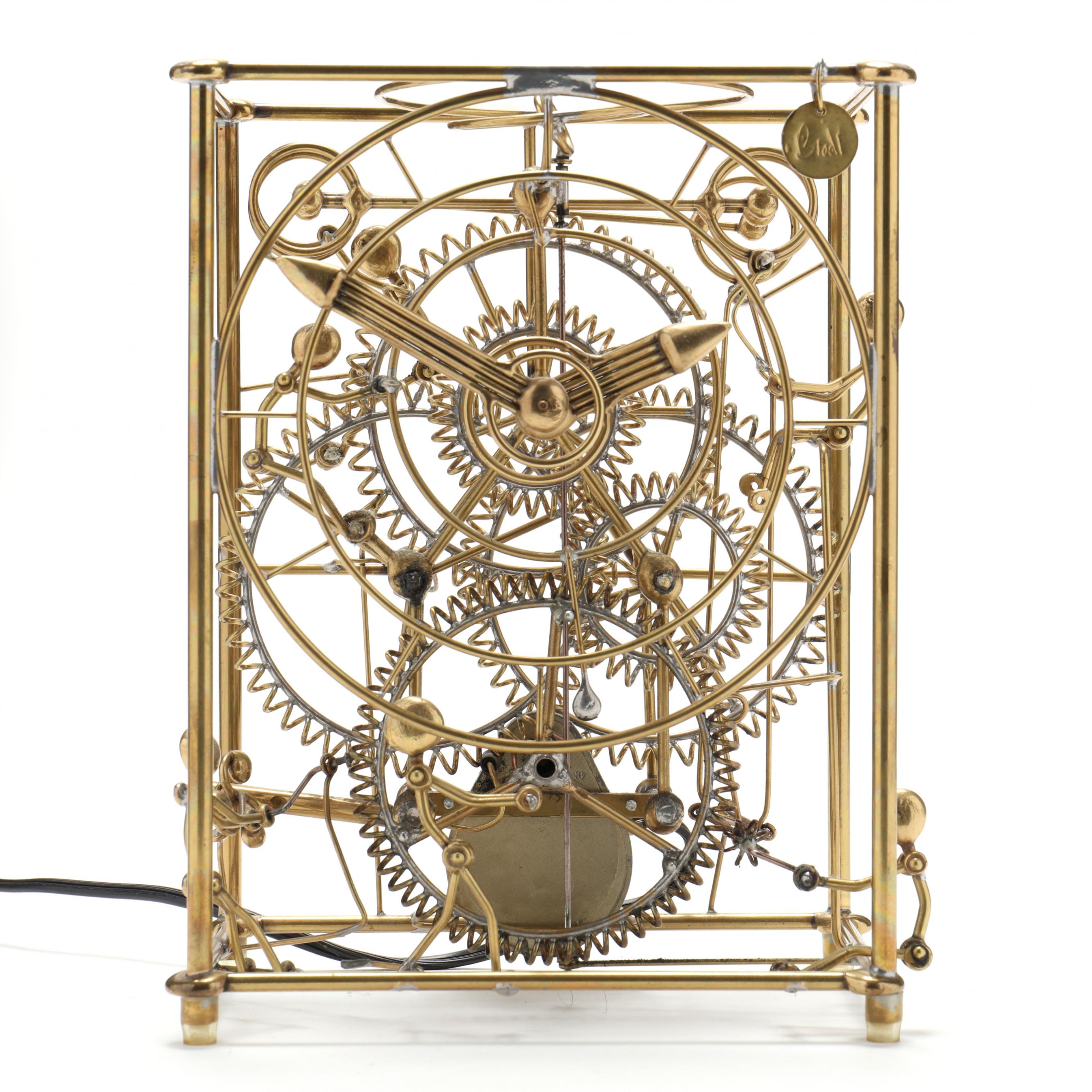 Gordon Bradt, Vintage Kinetico Studios Six Man Desktop Clock (Lot