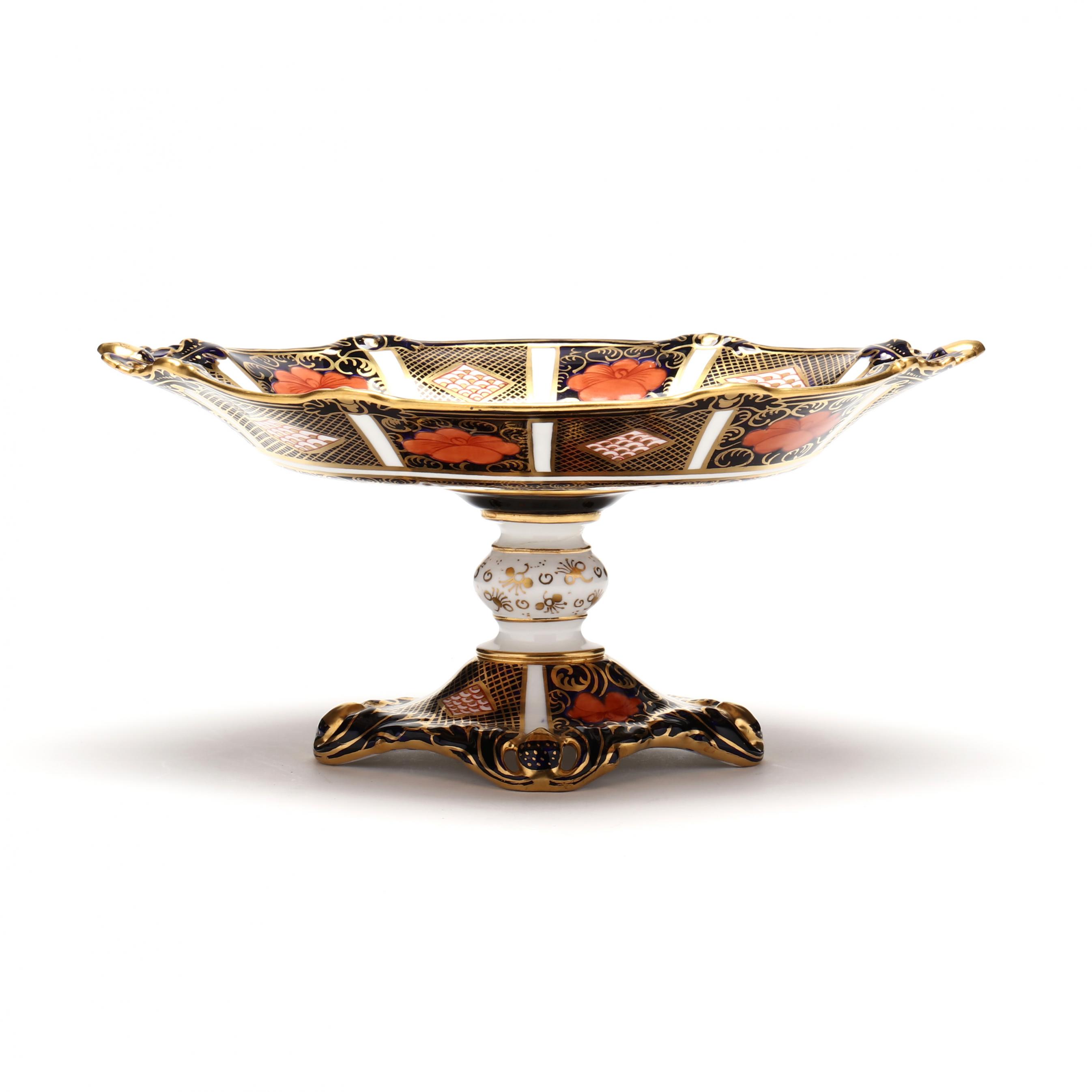 Royal Crown Derby Old Imari Pedestal Compote (Lot 126 - July