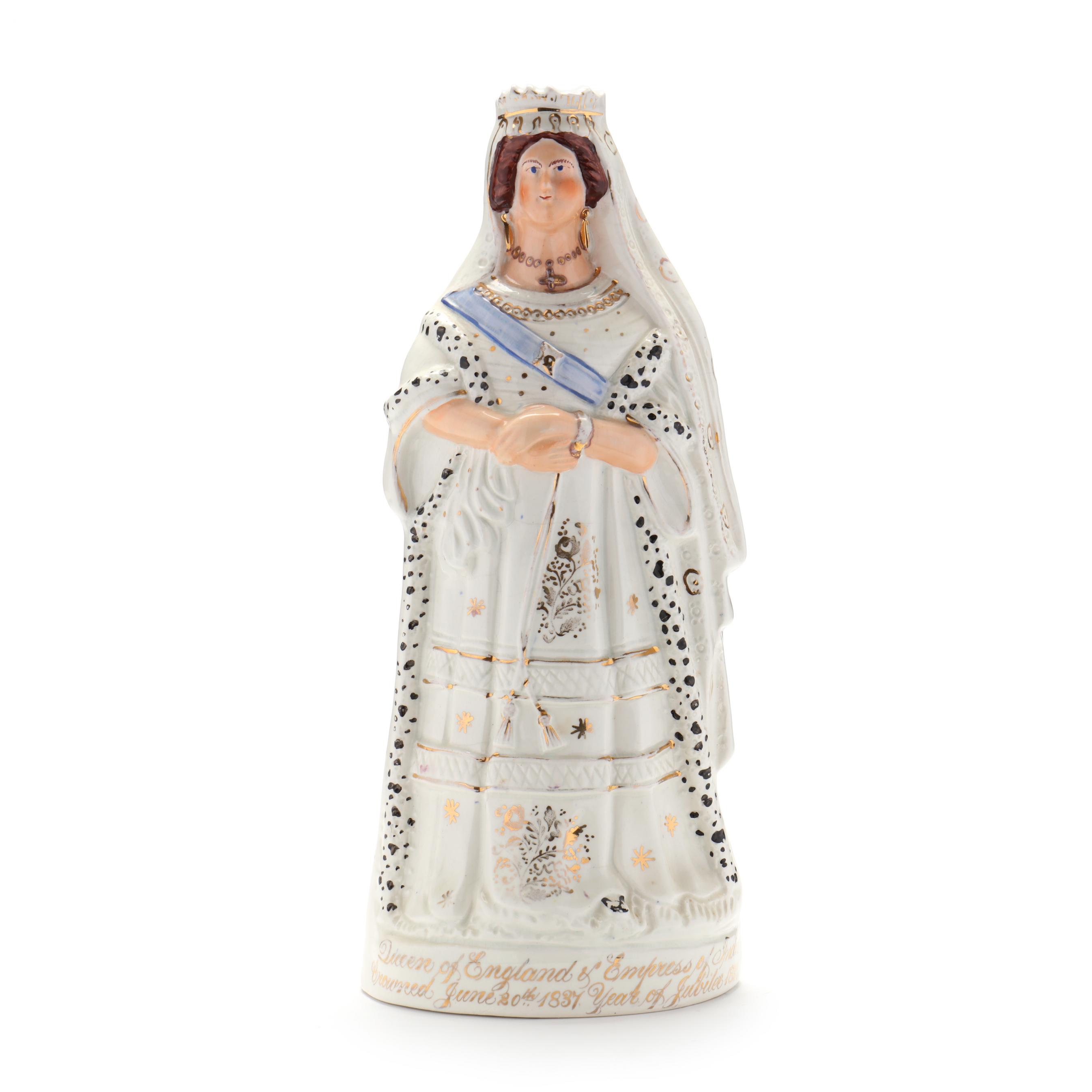 葛仲珊 Miss Ko 皇后區的皇后 Queen of Queens サイン入り Large Staffordshire Figure of Queen Victoria (Lot 111 - July