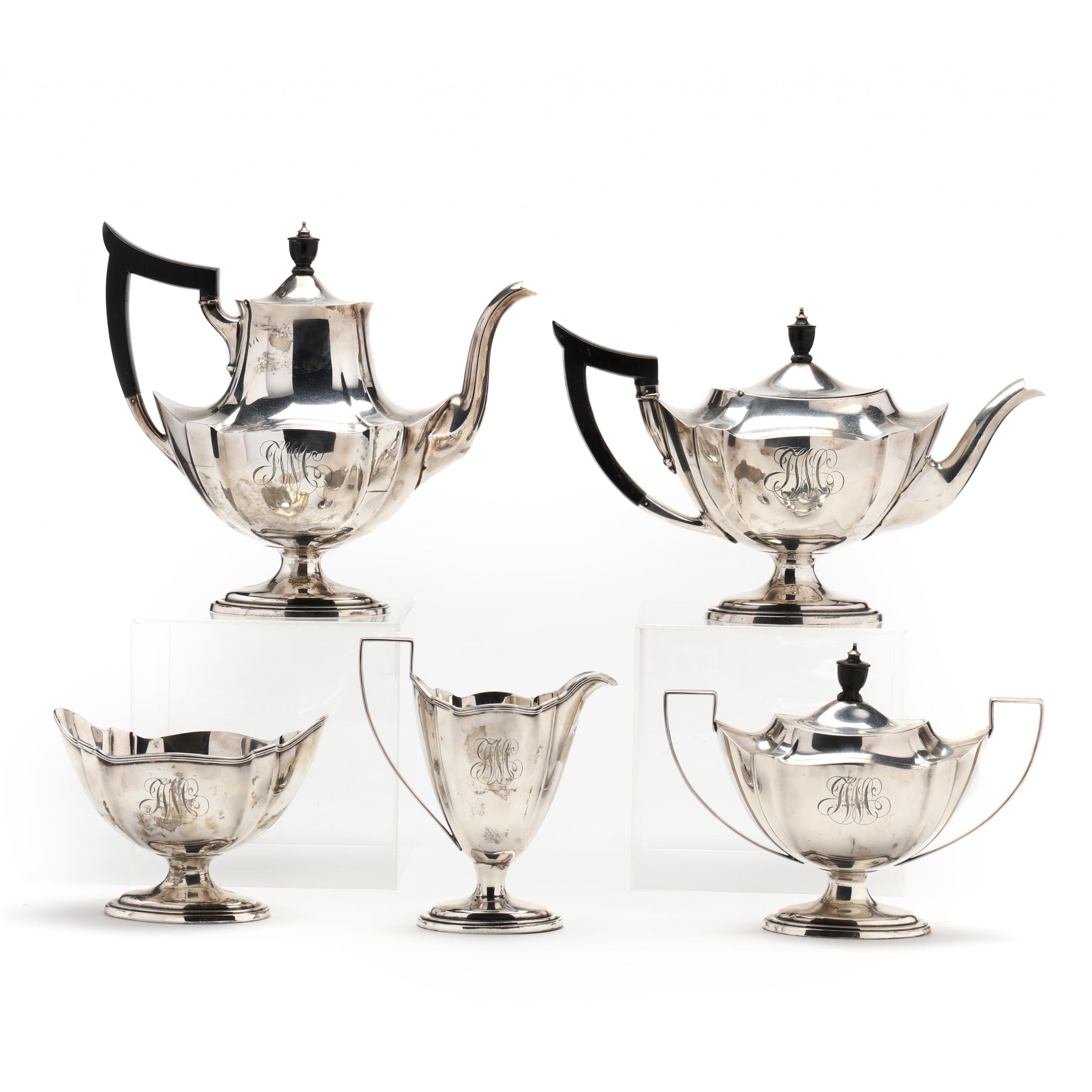Gorham Plymouth Sterling Silver Tea & Coffee Service (Lot 1152