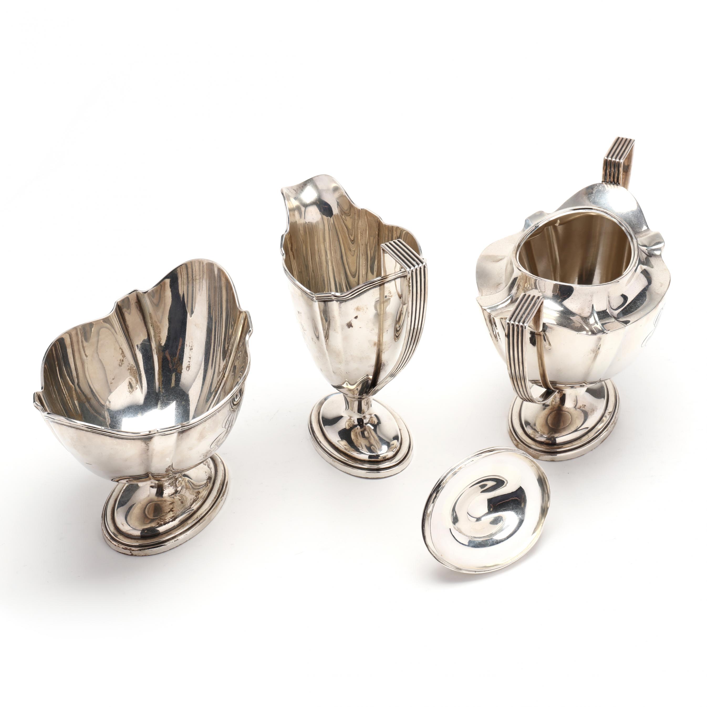 Gorham Plymouth Sterling Silver Tea & Coffee Service (Lot 1152