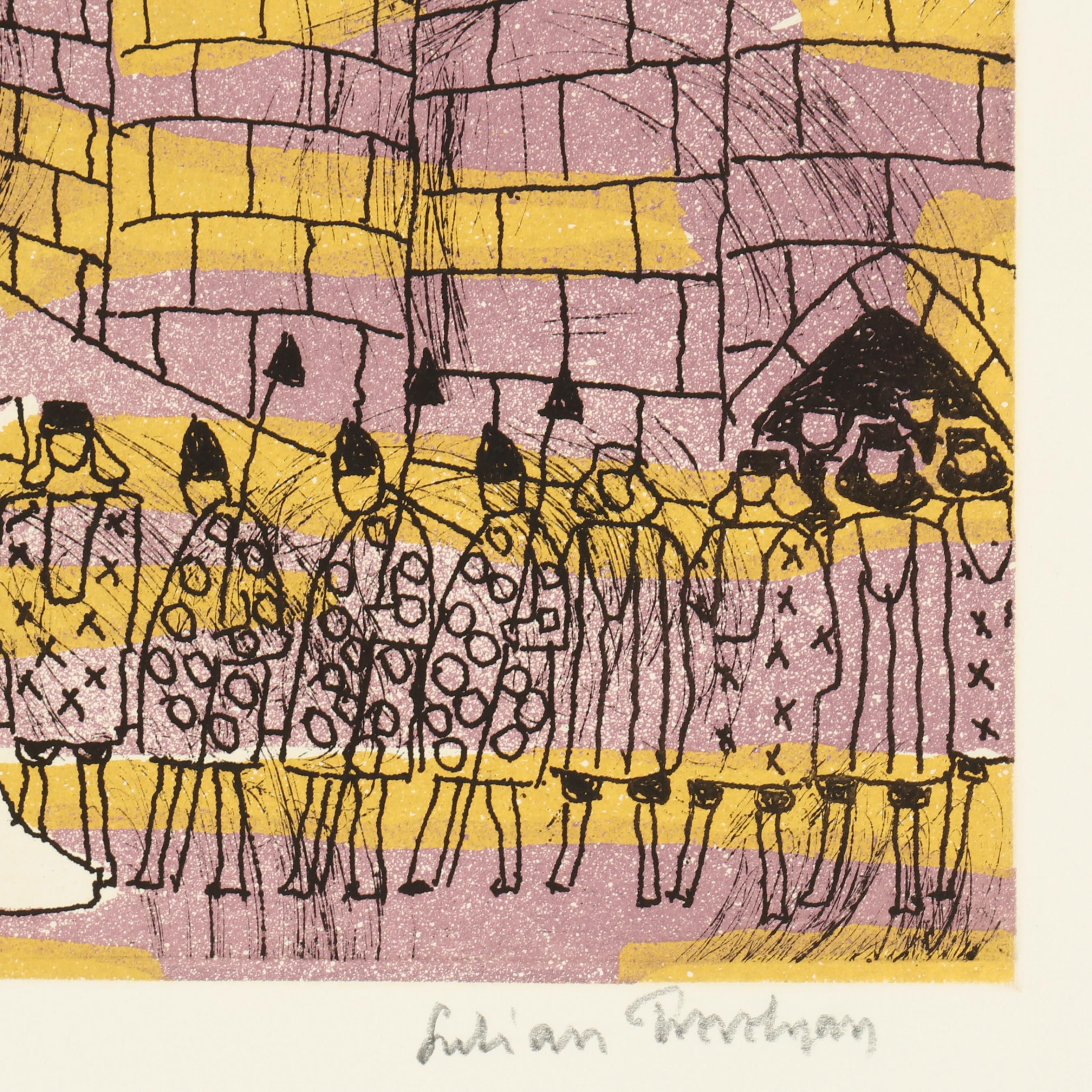 絵画 Julian Trevelyan Aigues Mortes Julian Trevelyan, Aigues-Mortes For Sale at 1stDibs