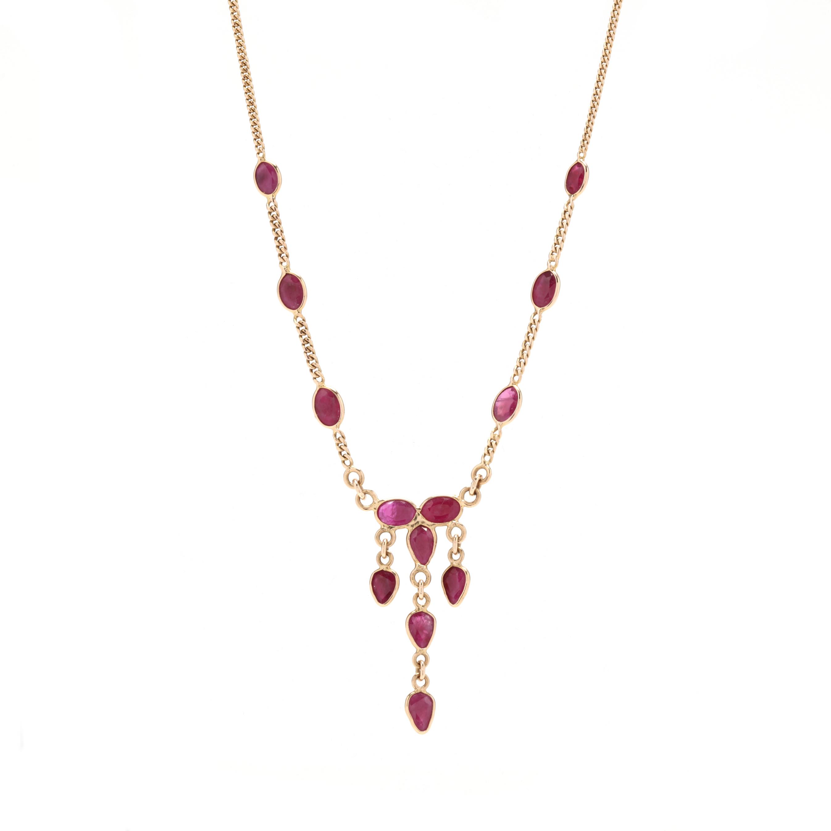Large Faceted Ruby Bracelet-LZR6308