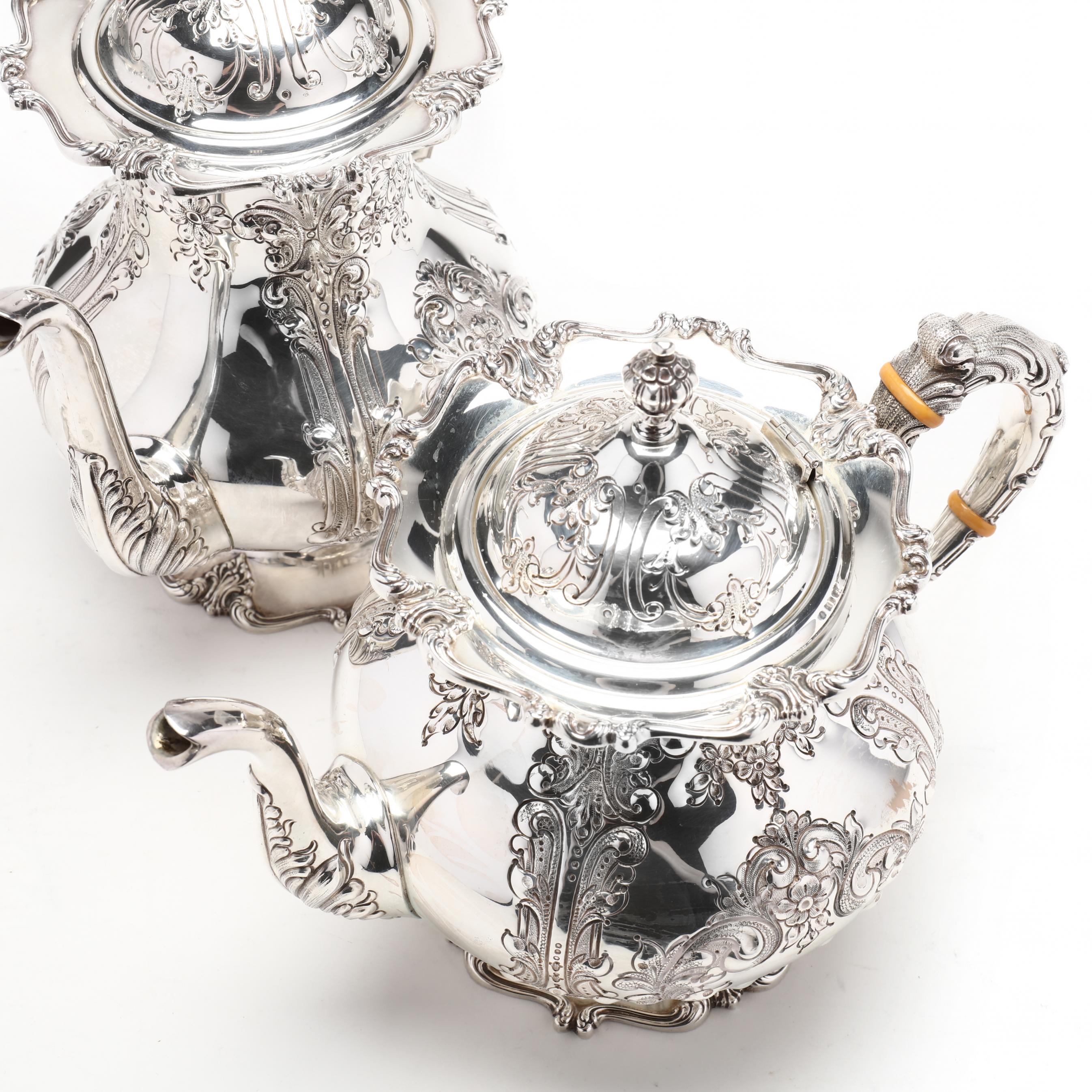 【2024年】高評価レビューアイテム特集 M. Frank Whiting Coffee & Tea Silver Sterling Duchess アンティーク雑貨