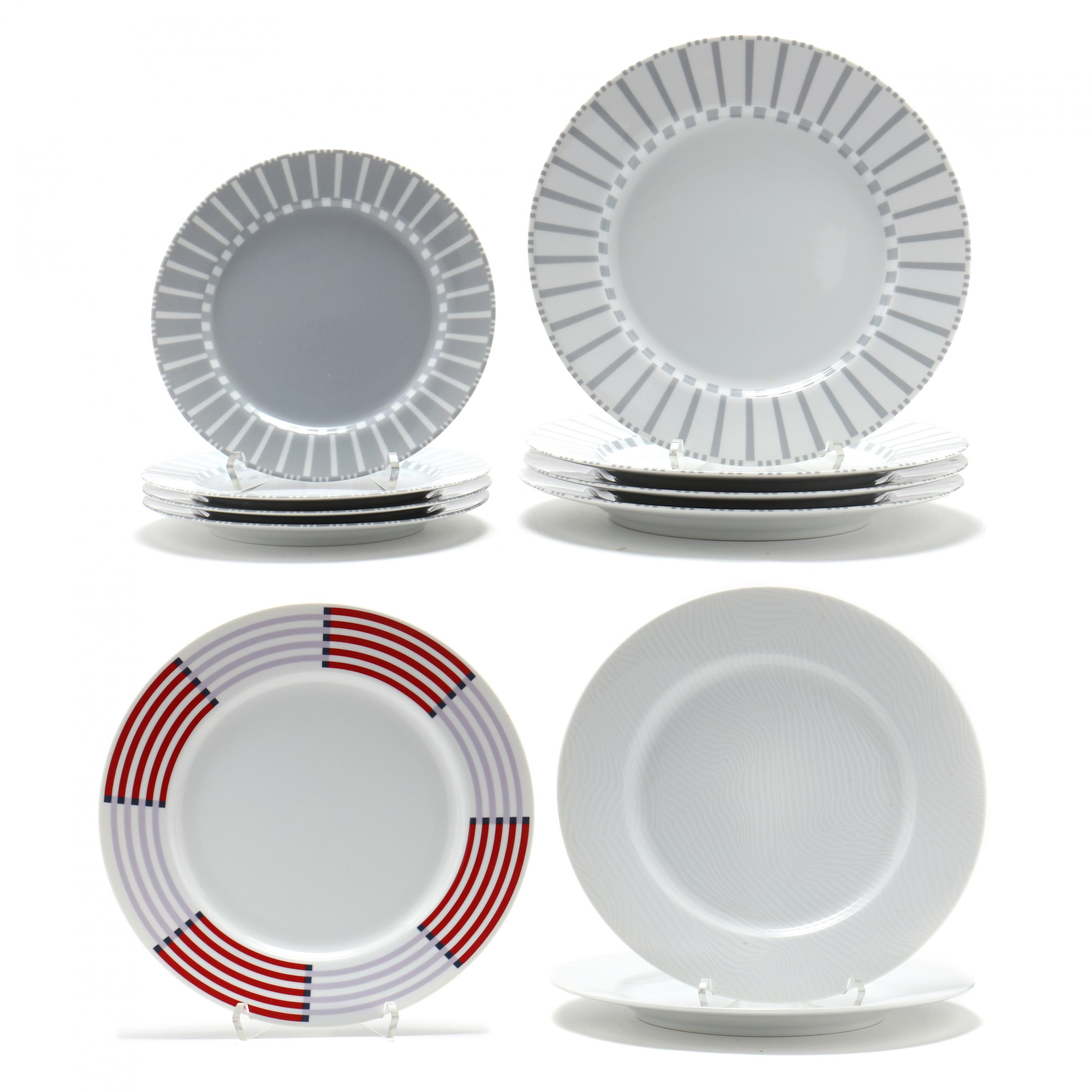 Eleven Porcelain Designer Plates for Swid Powell (Lot 4167 - Fall