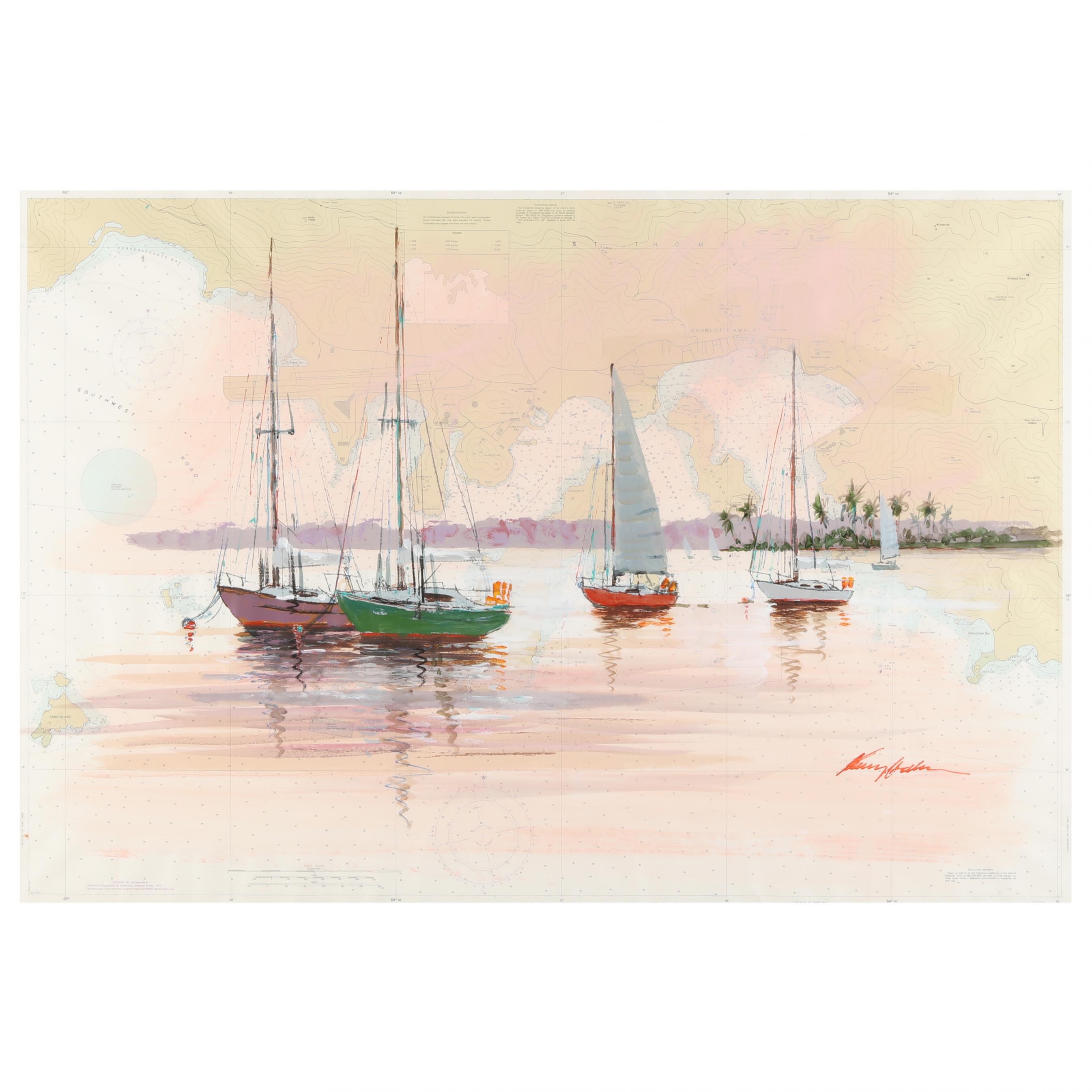 Kerry Hallam (British, b. 1937), St. Thomas (Lot 248 - August