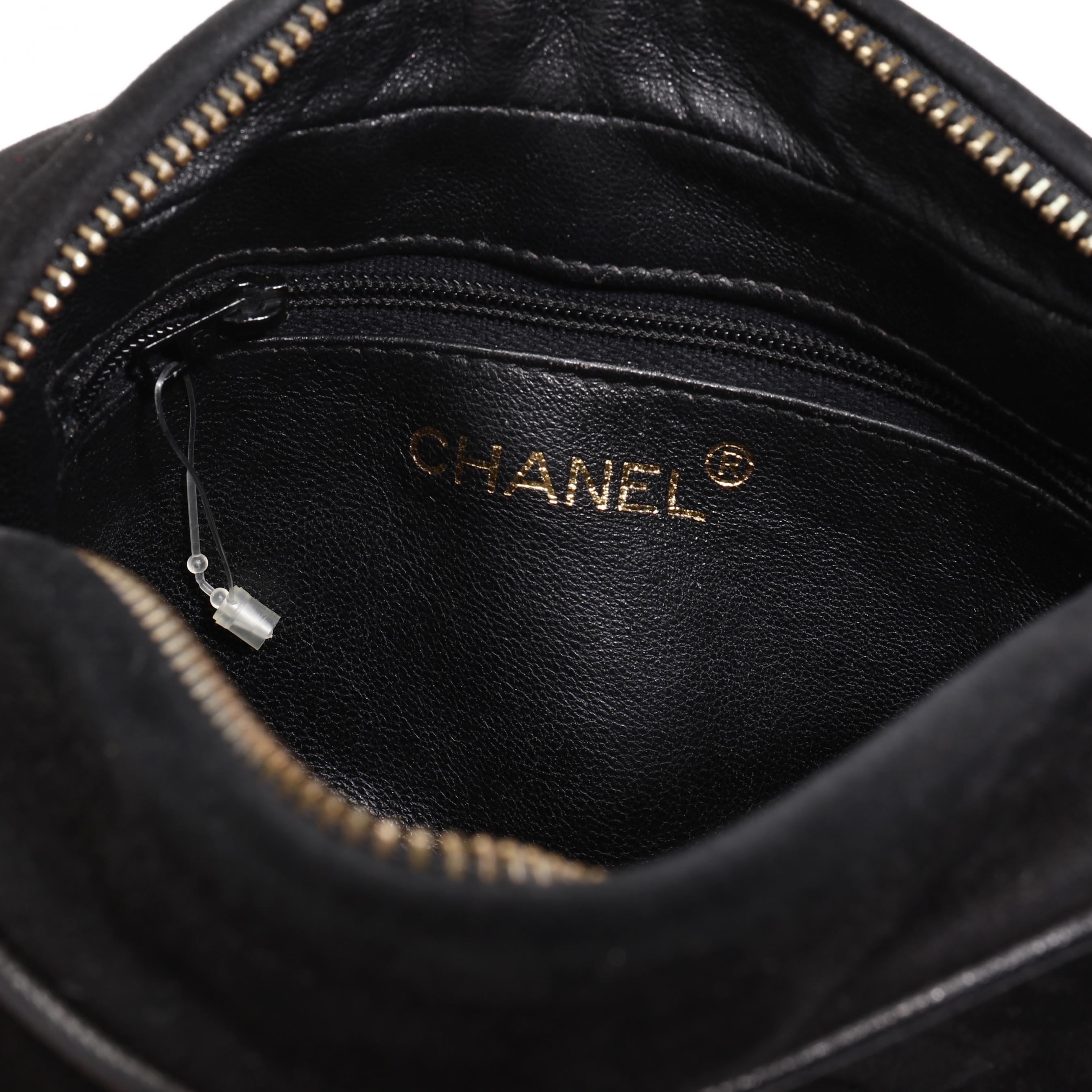 Vintage Black Suede Camera Bag, Chanel (Lot 1014 - Estate Jewelry