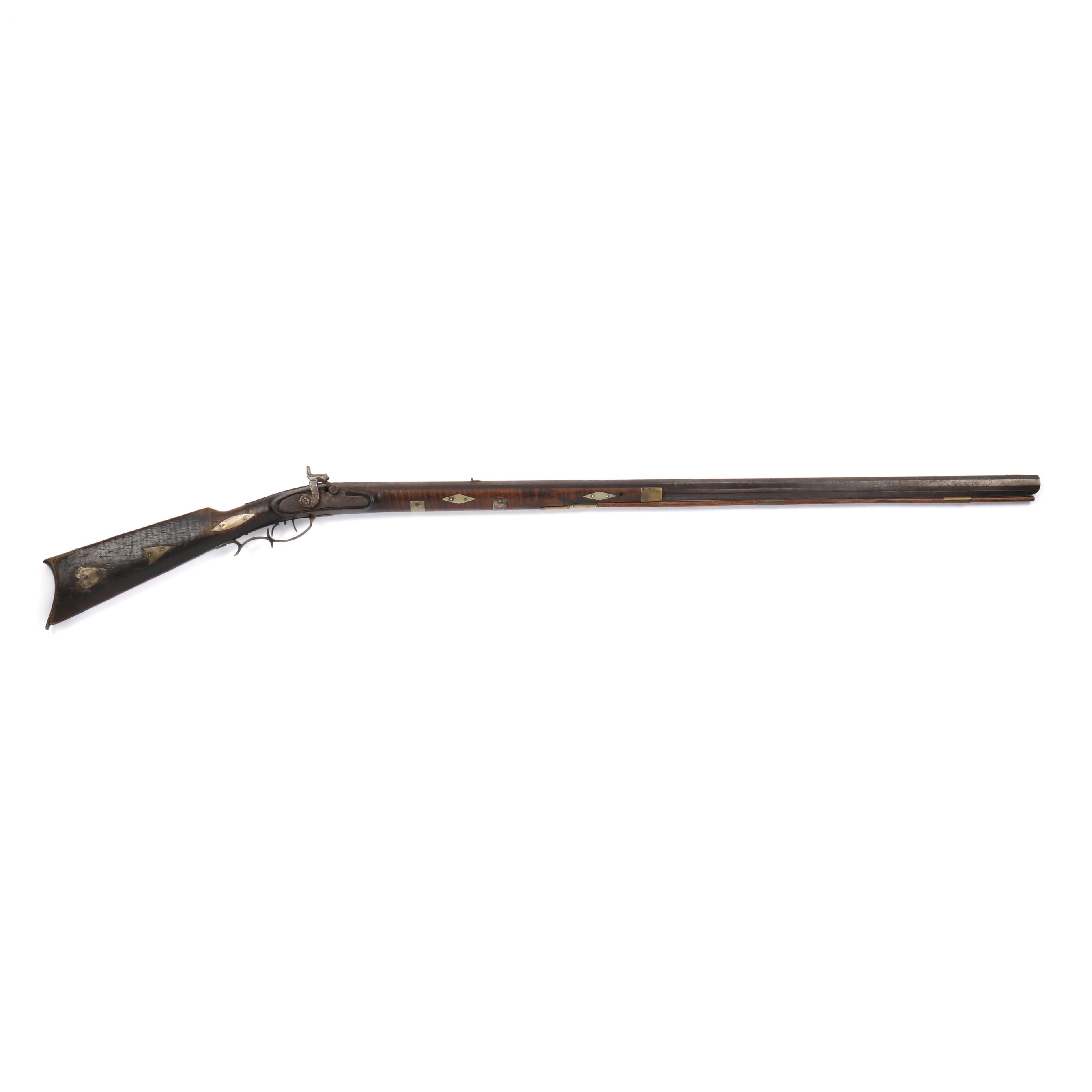 William Lamb (NC, b. 1806), Percussion Kentucky Long Rifle (Lot