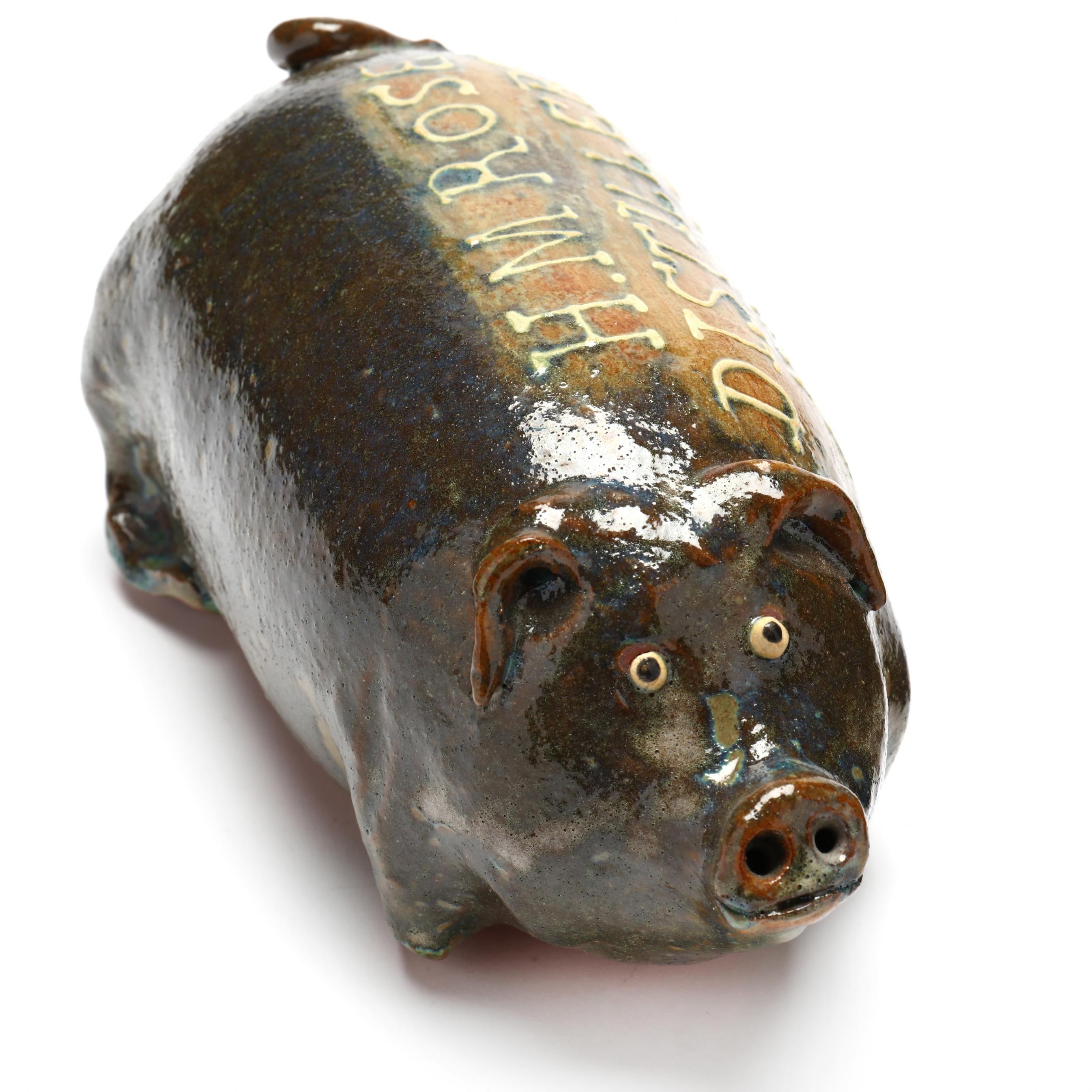 Marvin Bailey (b. 1960 Lancaster, SC), Two Folk Pottery Novelties