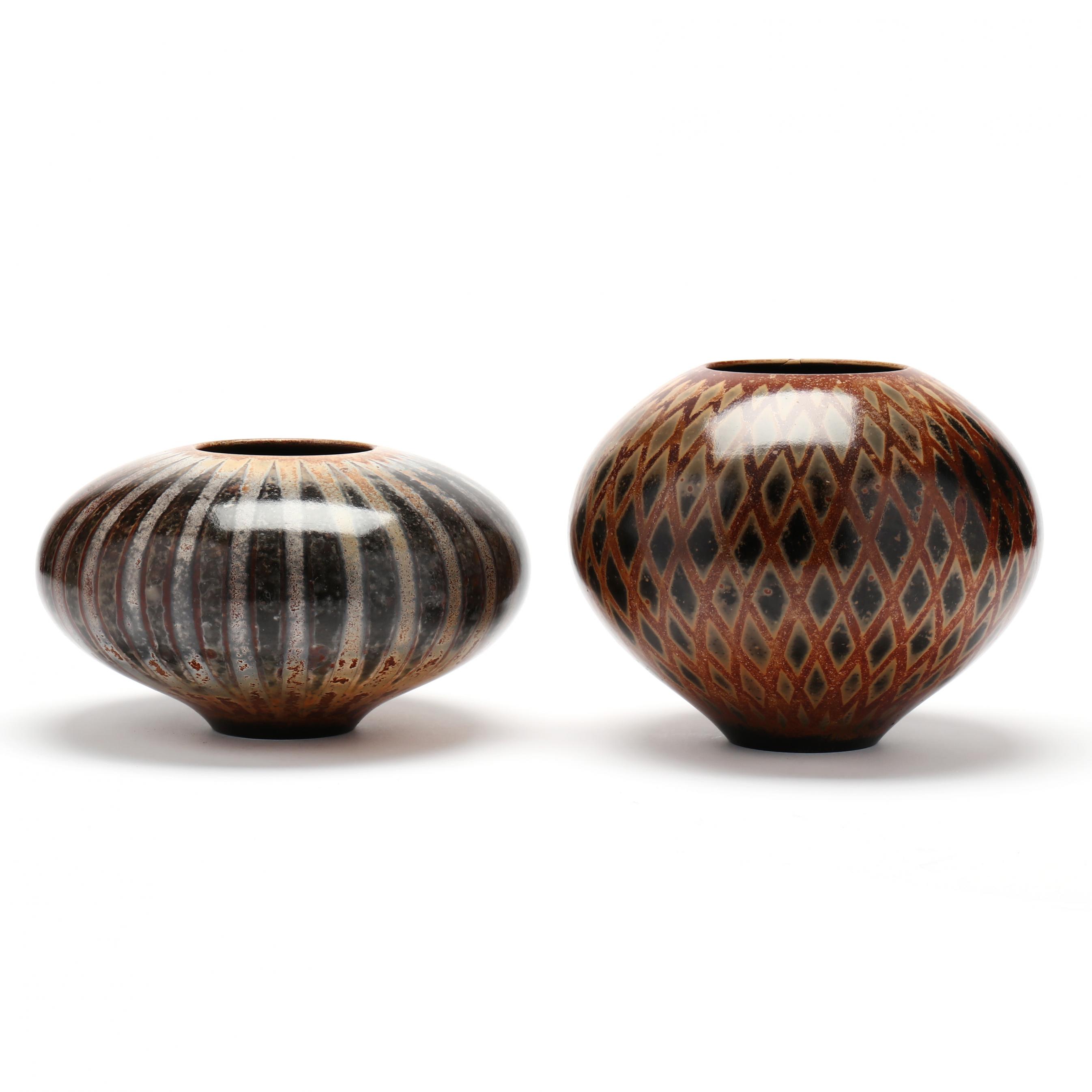 Two Paradox Pottery Vases, Jim and Susan Whalen (Lot 240 - October