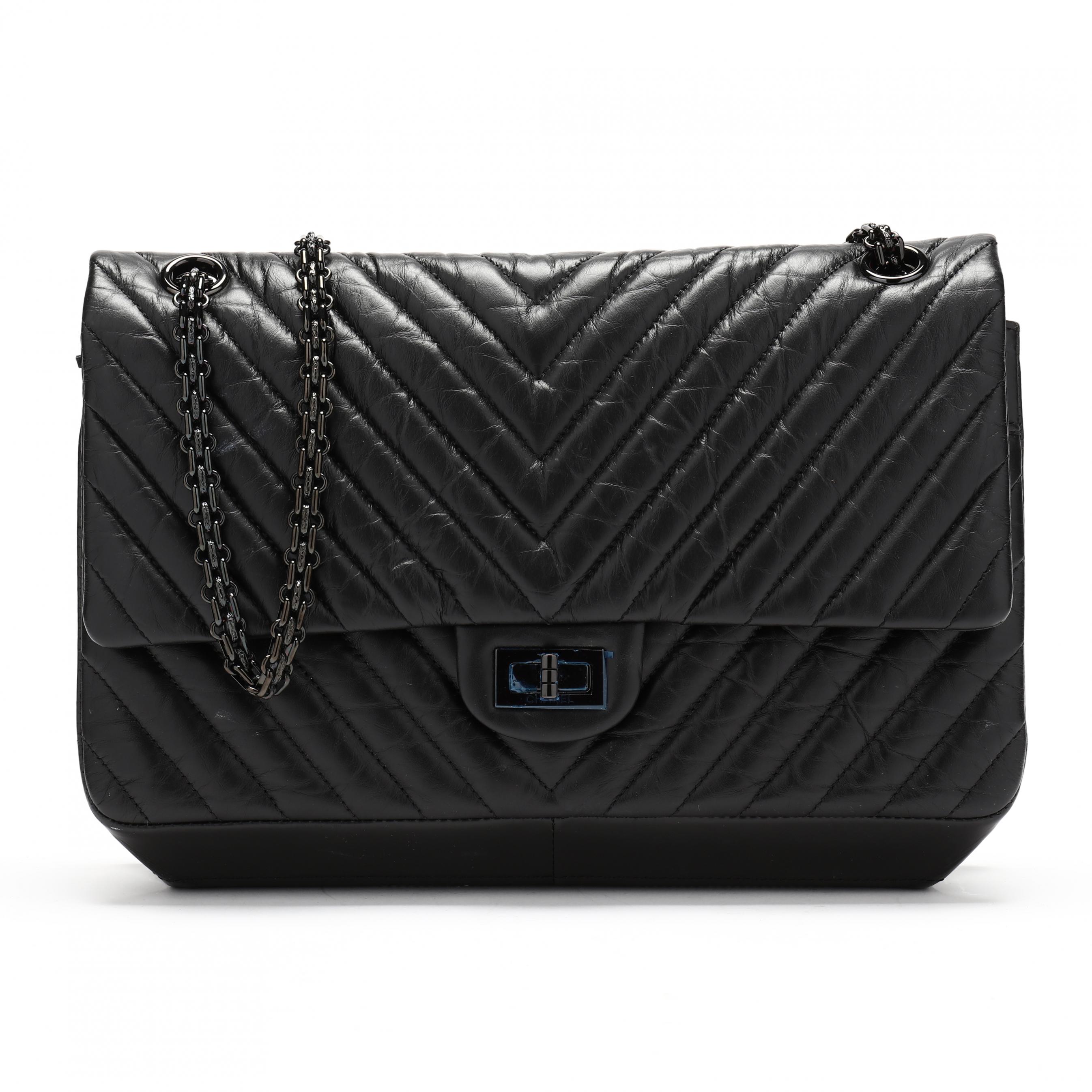 Chevron Quilted Shoulder Bag, Chanel 2.55 Reissue (Lot 1020