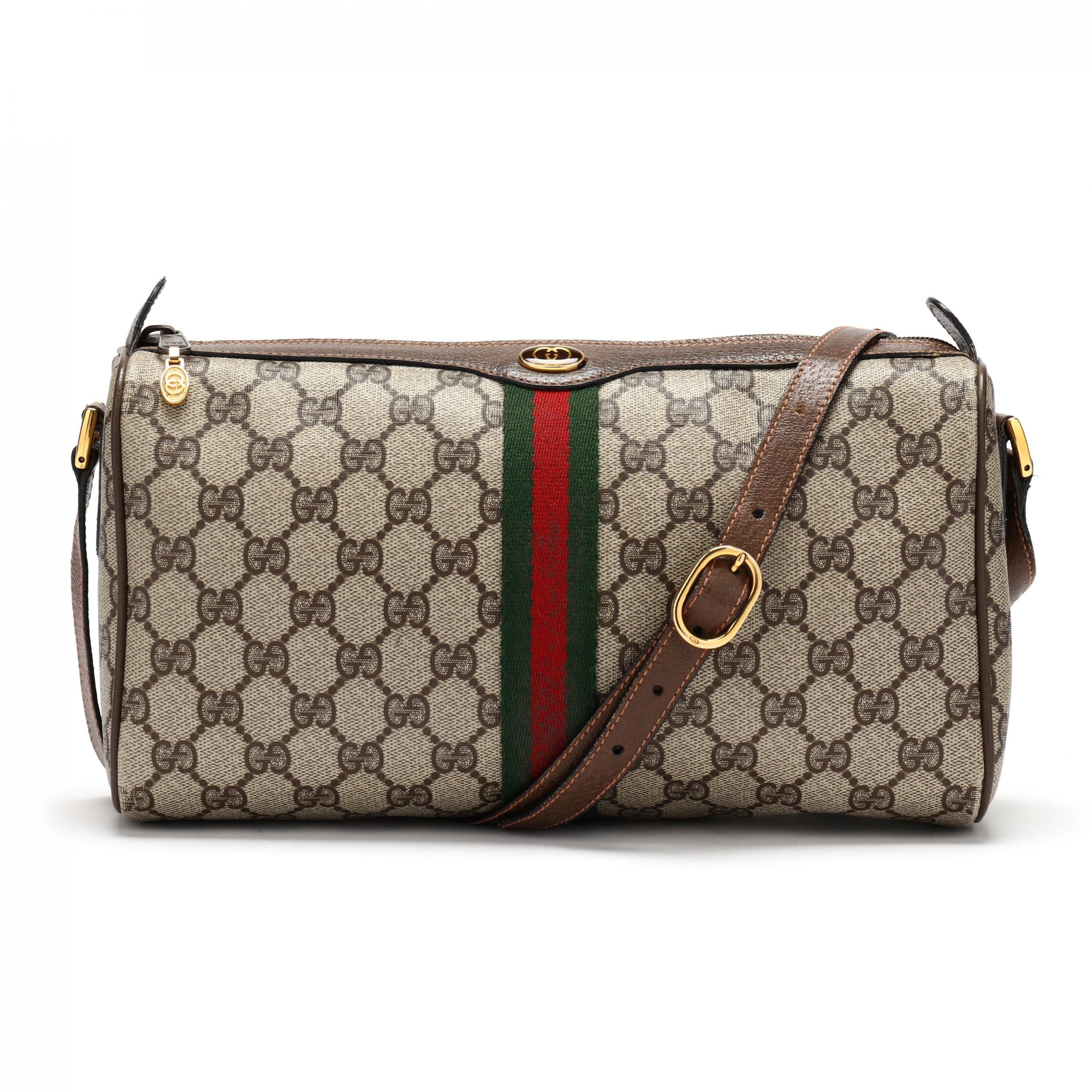 Vintage Gucci Abbey Boston Bag in GG Canvas – The Hosta