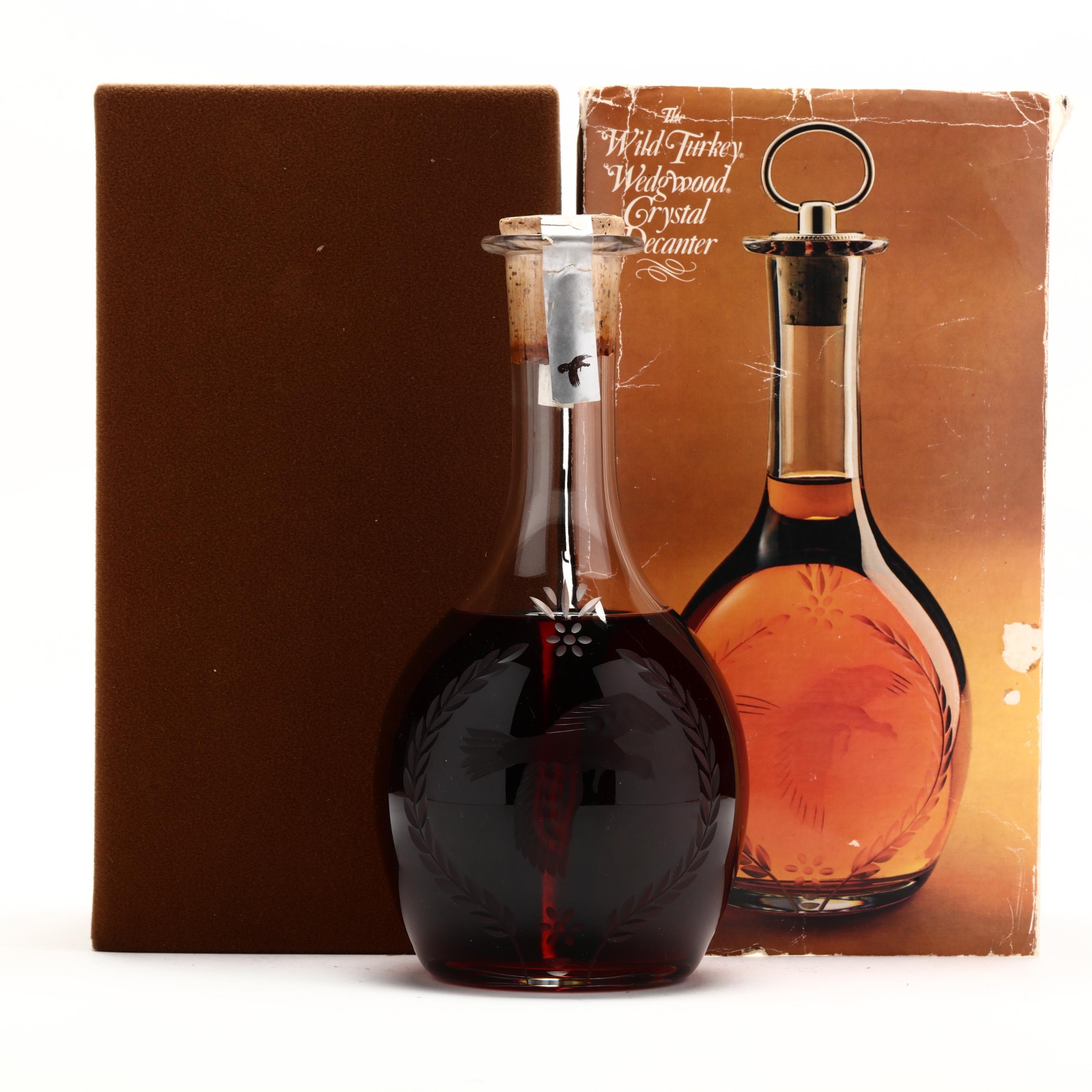 Wild Turkey Bourbon Whiskey with Wedgwood Crystal Decanter (Lot