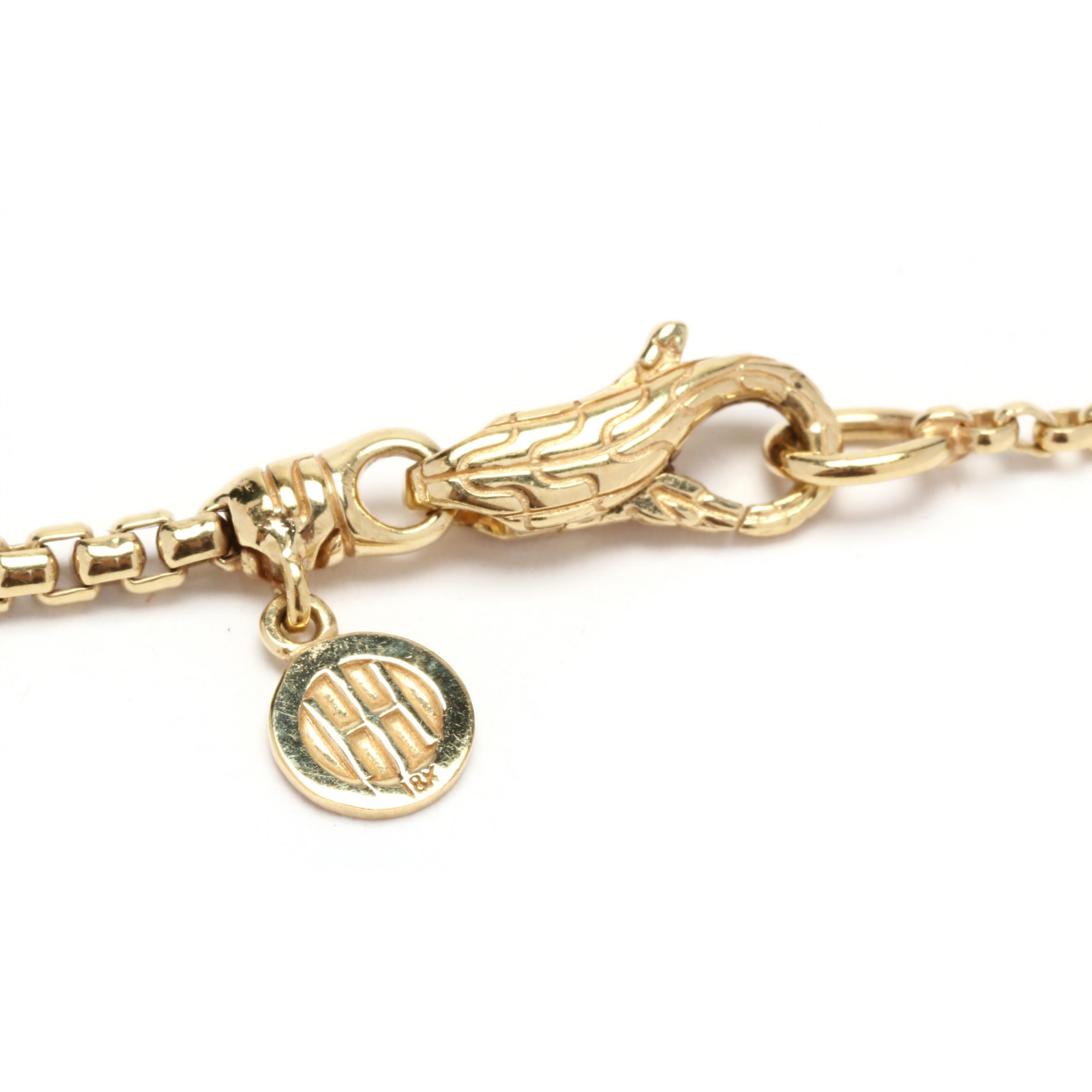 Gold and Gem-Set Macan Tiger Tassel Necklace, John Hardy