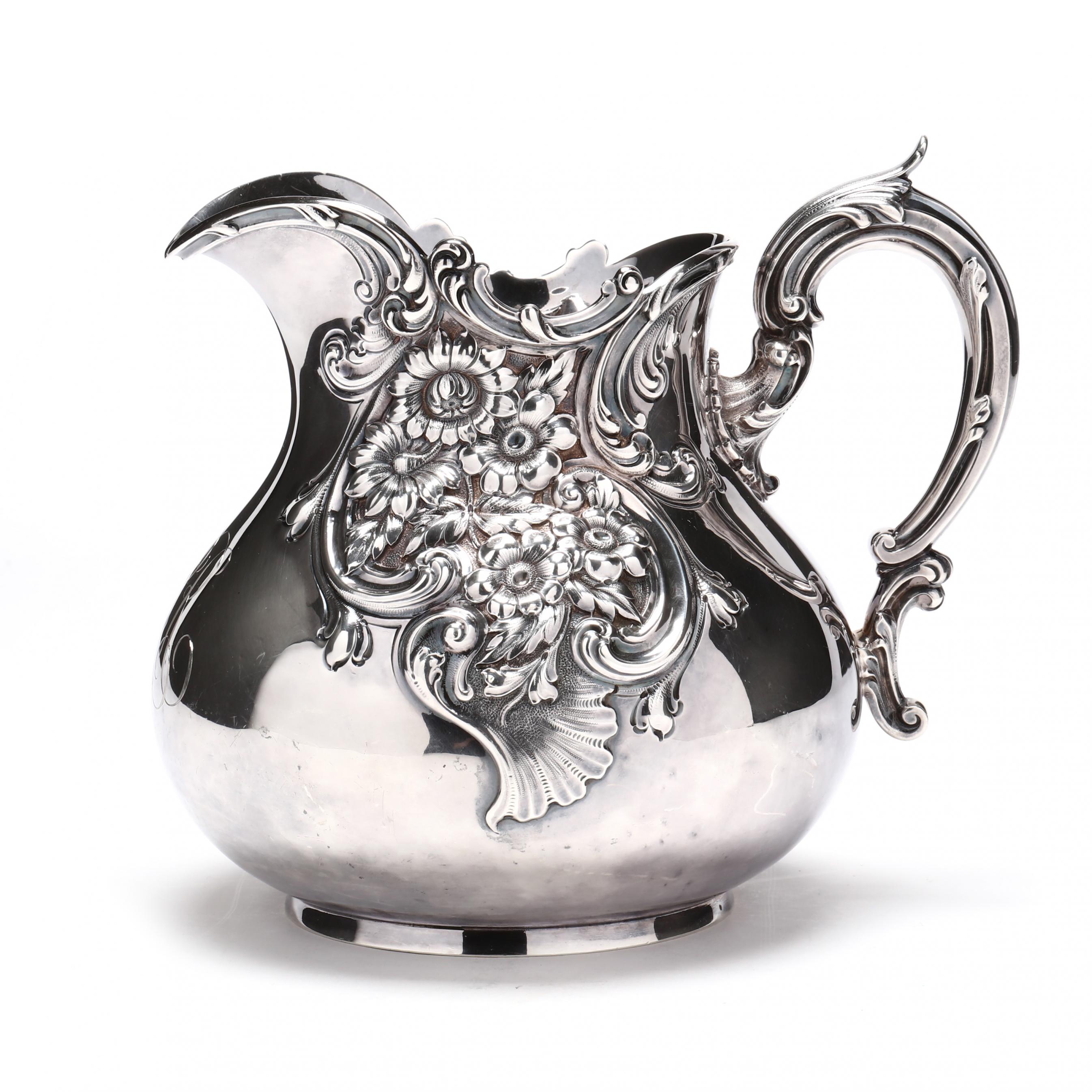米国 Dominick & Haff／純銀 スターリングシルバー／コンポート An Antique Dominick & Haff Sterling Silver Pitcher (Lot 1147
