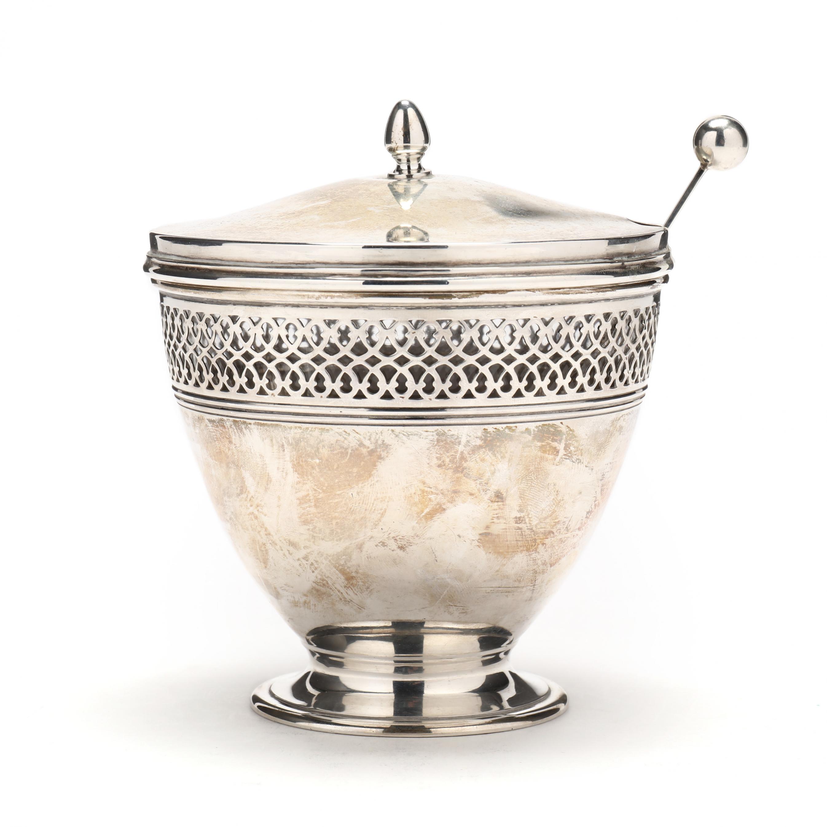 アンティーク雑貨 Tiffany SterlingSilver Footed Lidded Jar Tiffany SterlingSilver Footed Lidded Jar