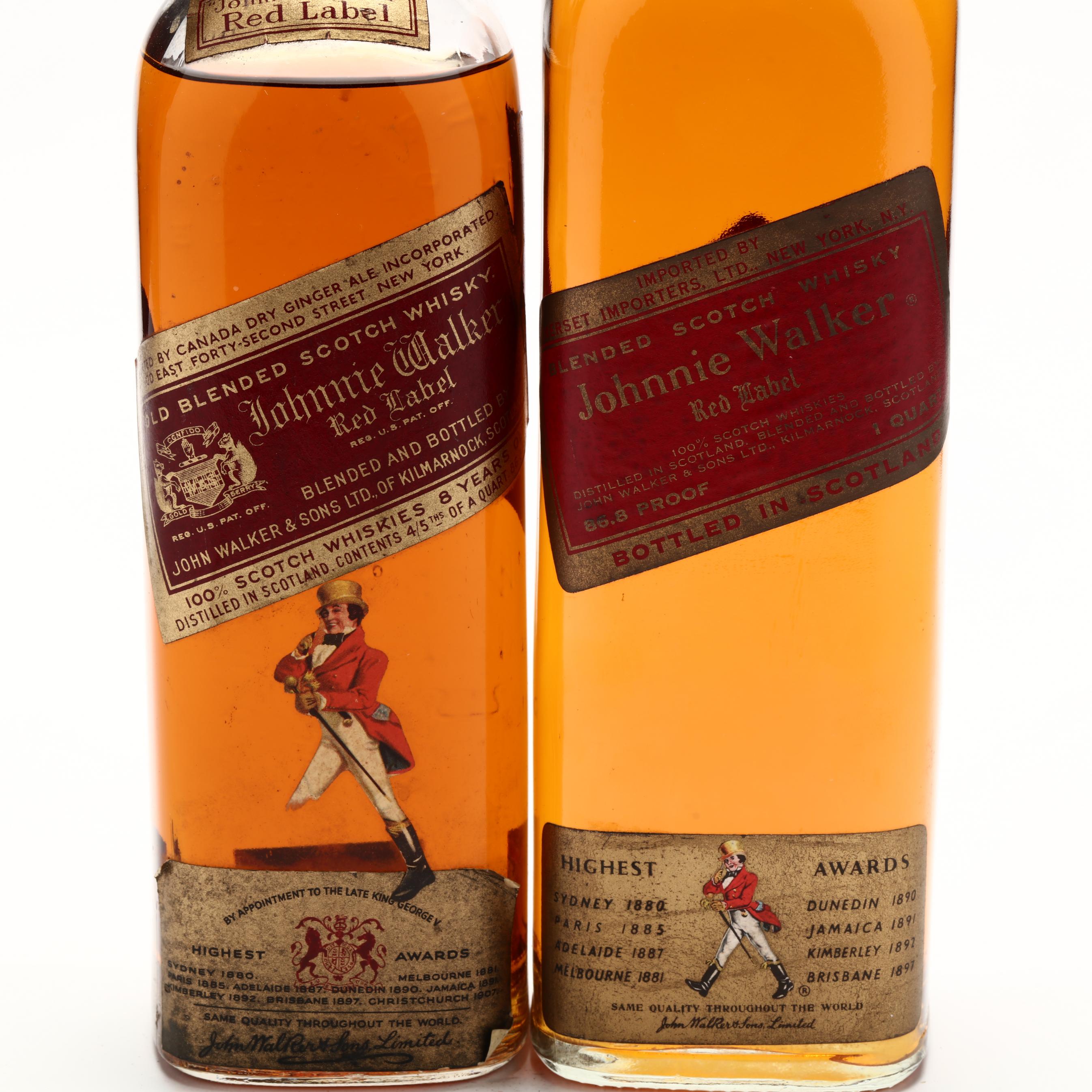 Johnnie Walker Blended Scotch Whisky, Red Label (Lot 9183