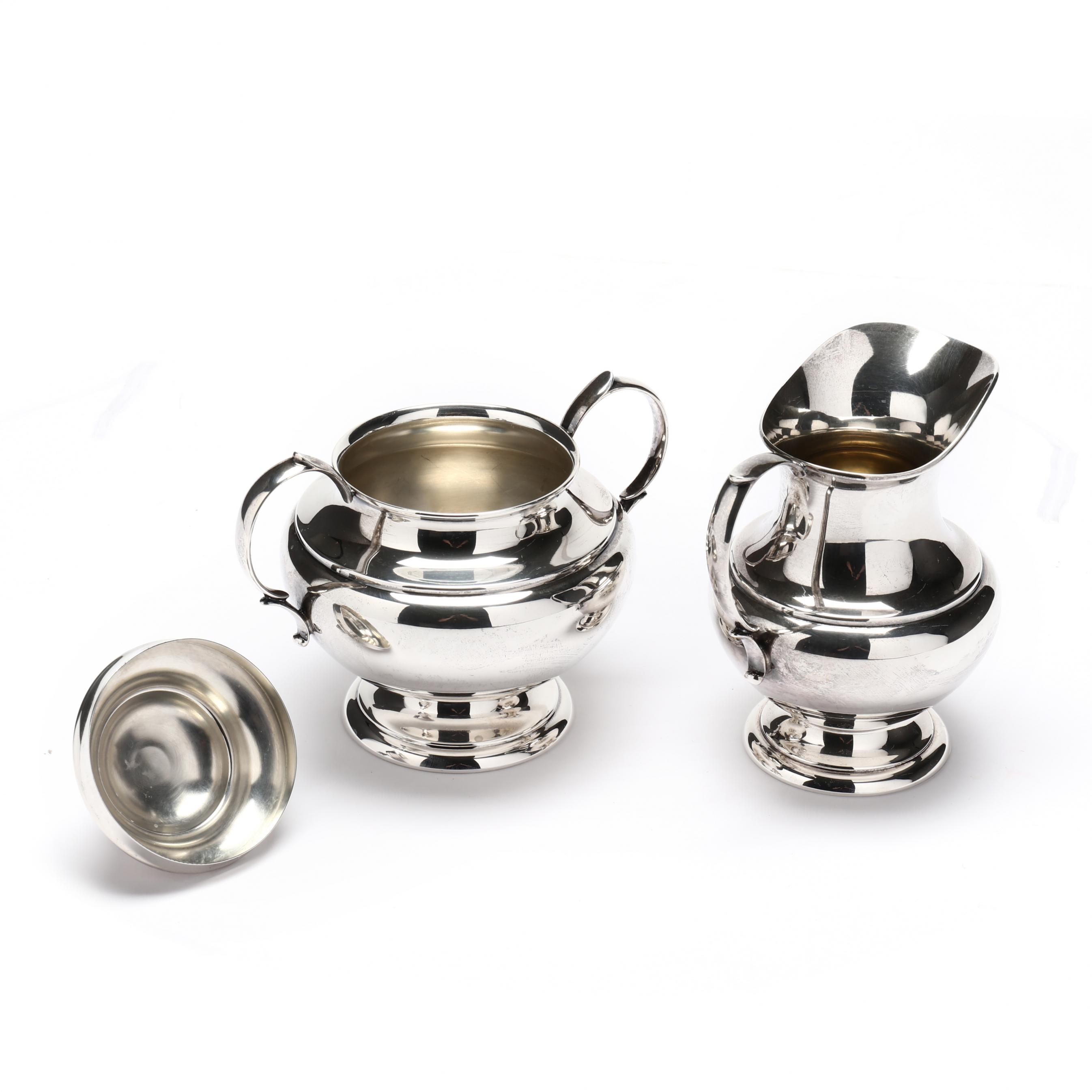 Four Piece Reed & Barton The Pilgrim Sterling Silver Coffee & Tea
