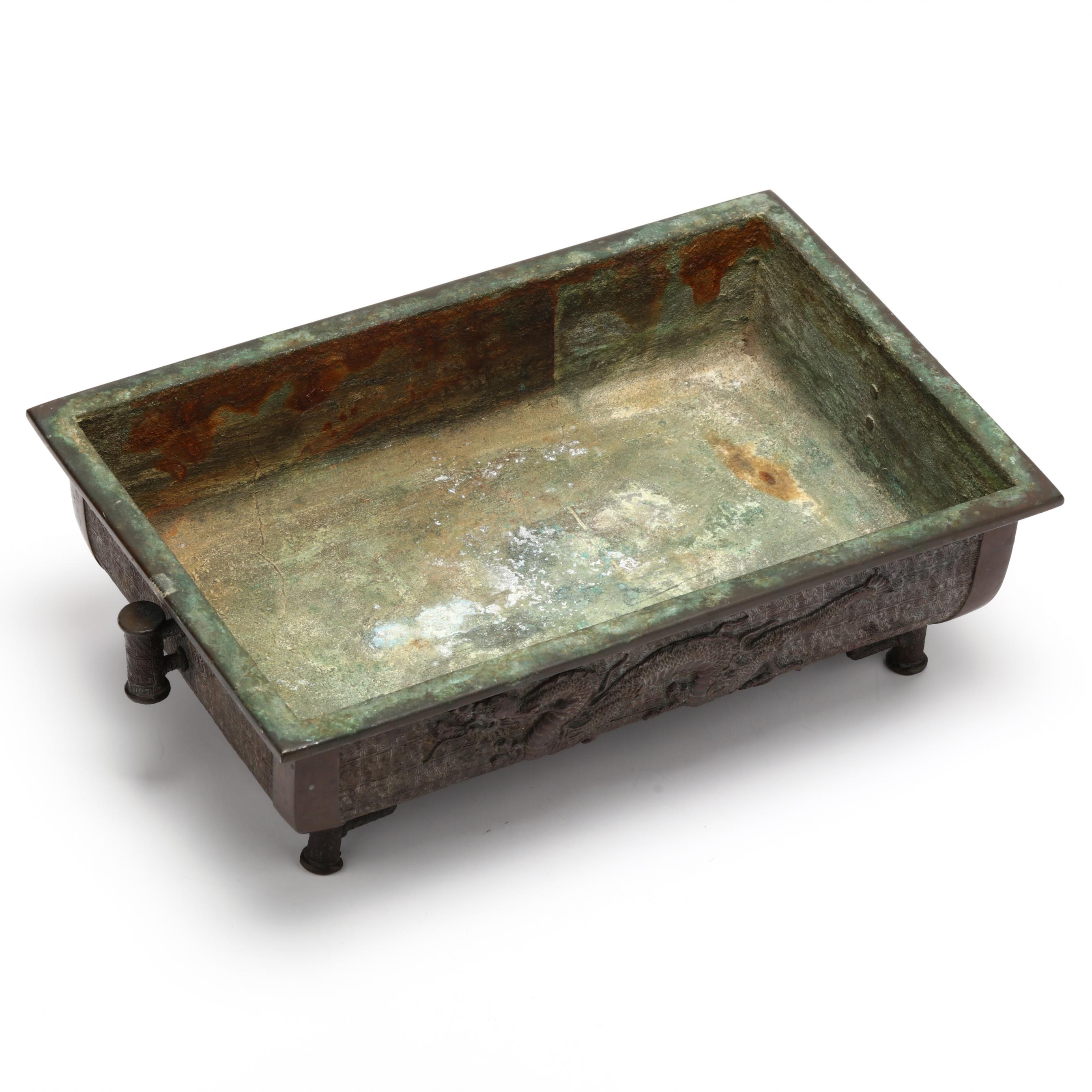 Murata Seimin (Japanese, 1761-1837), Bronze Suiban Jardiniere with