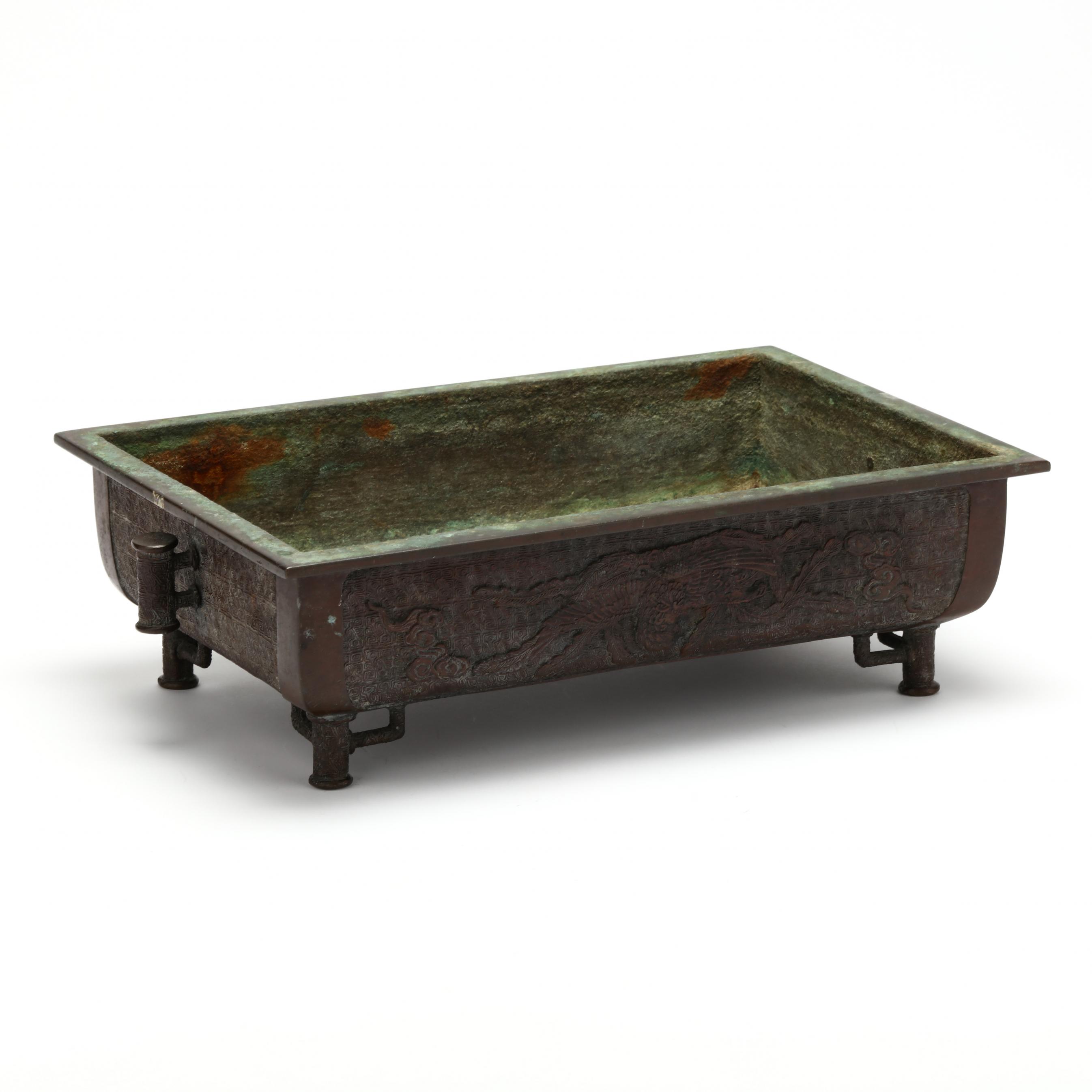 Murata Seimin (Japanese, 1761-1837), Bronze Suiban Jardiniere with
