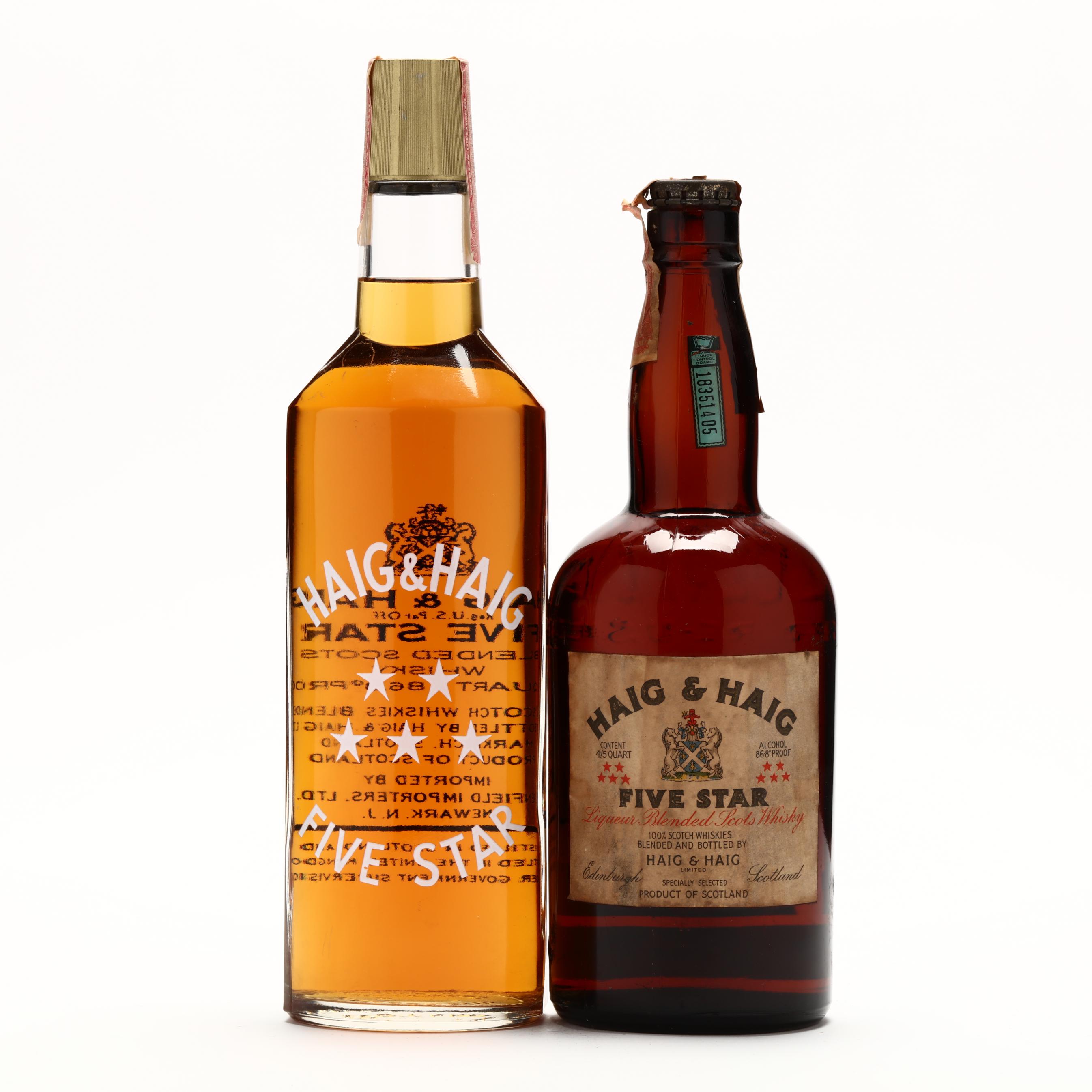 Haig & Haig Five Star Scots Whisky (Lot 9205 - Rare SpiritsDec 2