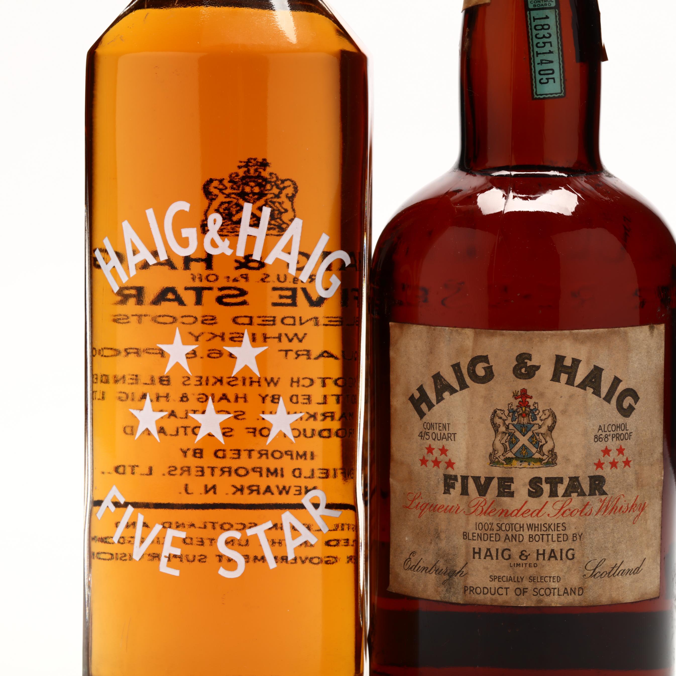 Haig & Haig Five Star Scots Whisky (Lot 9205 - Rare SpiritsDec 2