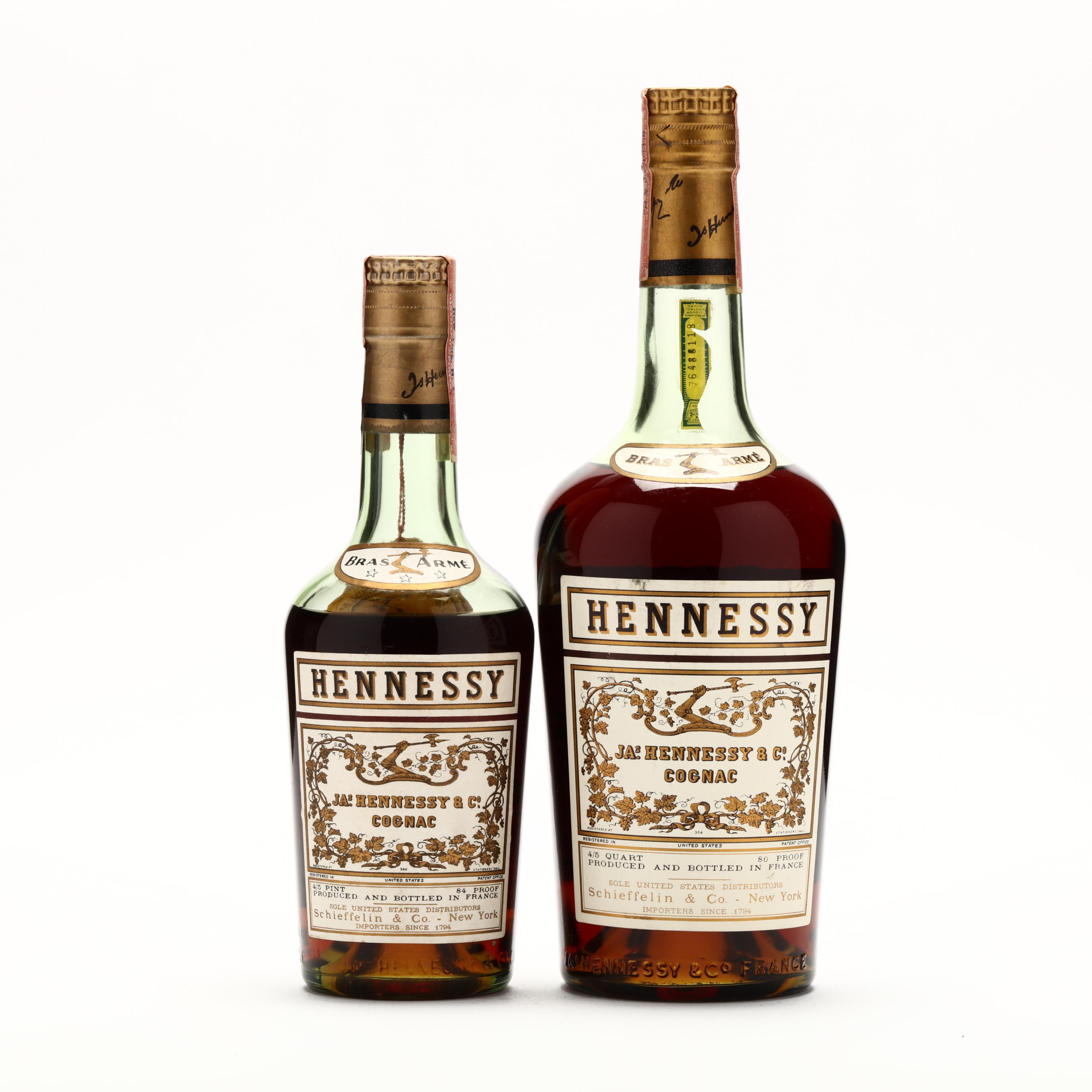 JA Hennessy Bras Arme Cognac 4/5 quart - Hennessy Cognac