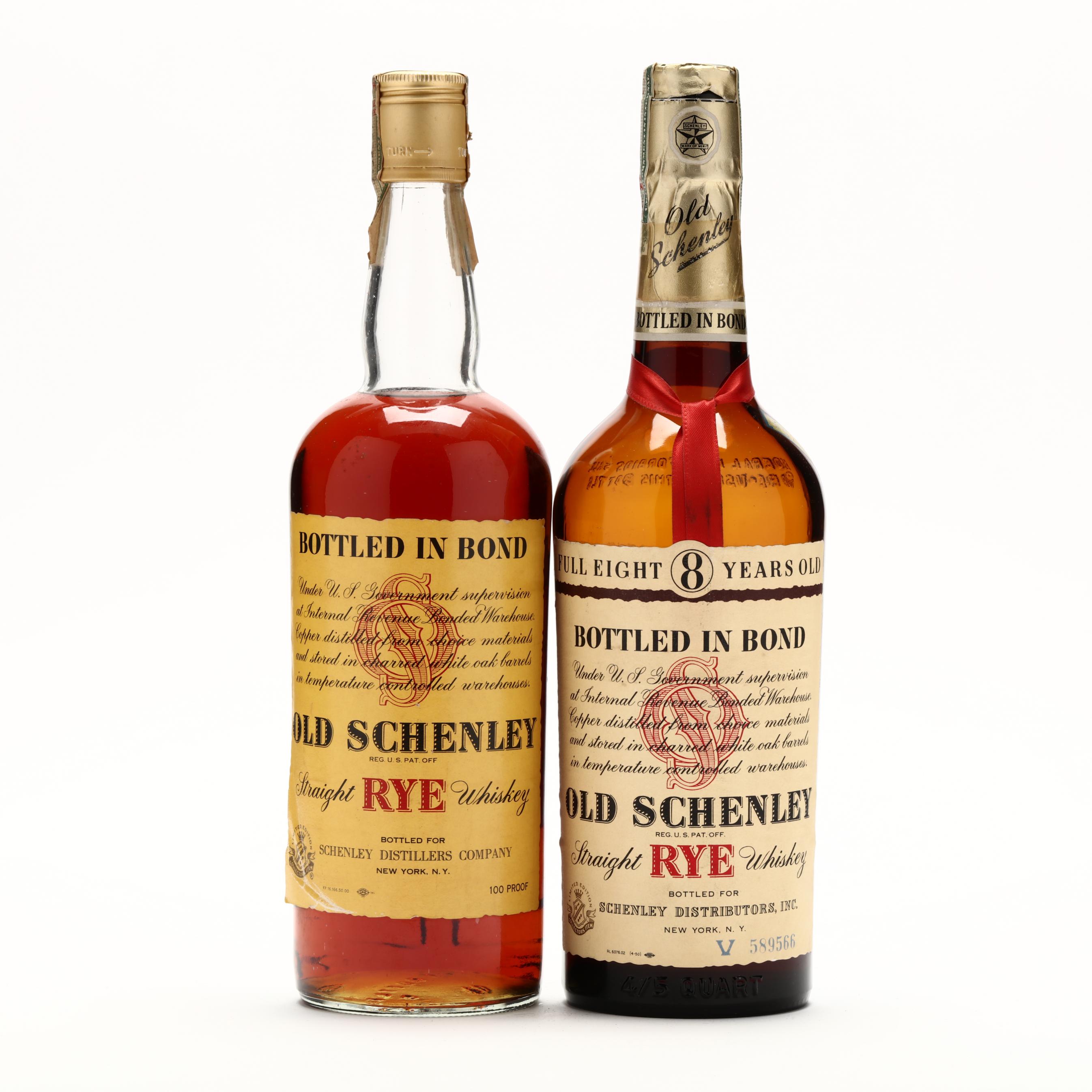 Old Schenley Straight Rye Whiskey (Lot 9016 - Rare SpiritsDec 2
