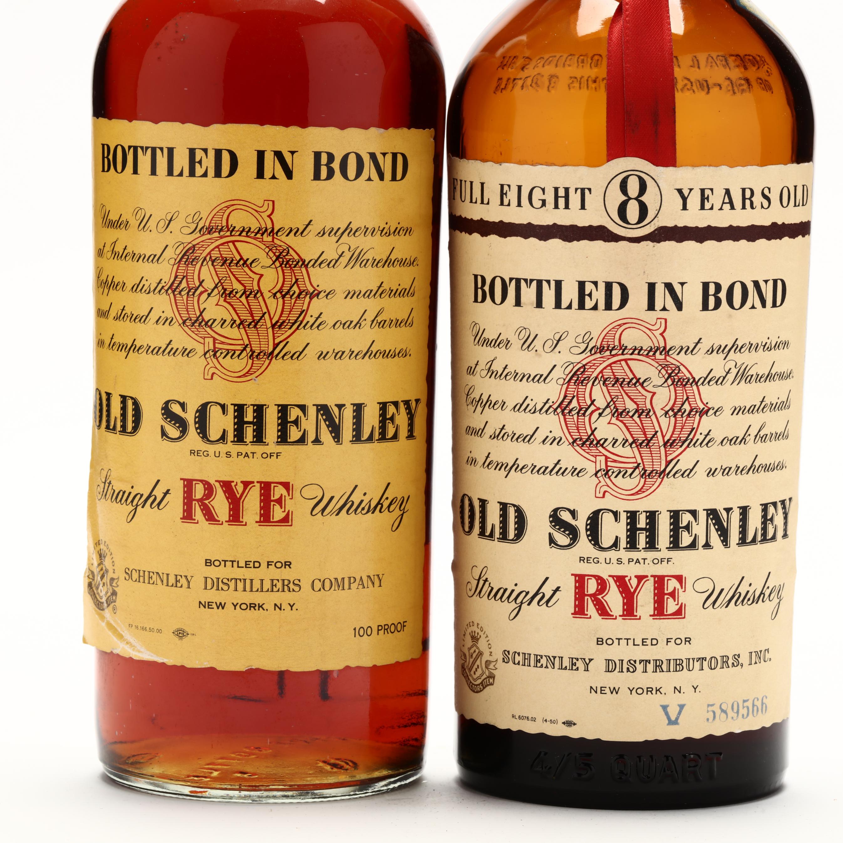 Old Schenley Straight Rye Whiskey (Lot 9016 - Rare SpiritsDec 2