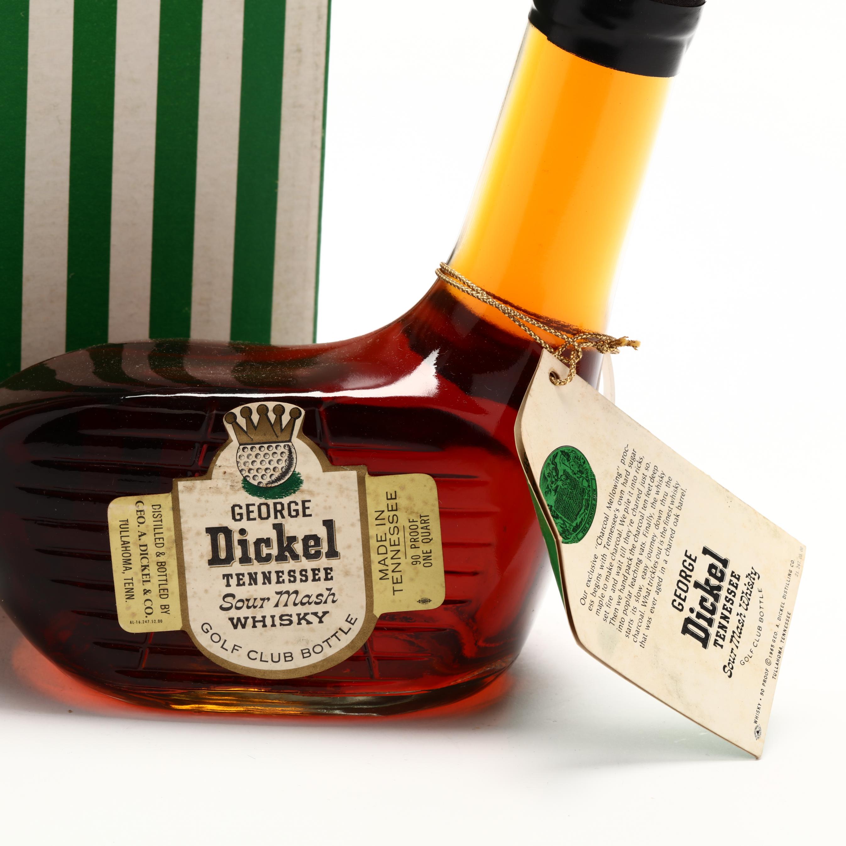 George Dickel Tennessee Sour Mash Whisky in Golf Club George Dickel Tennessee Sour Mash Whisky in Golf Club