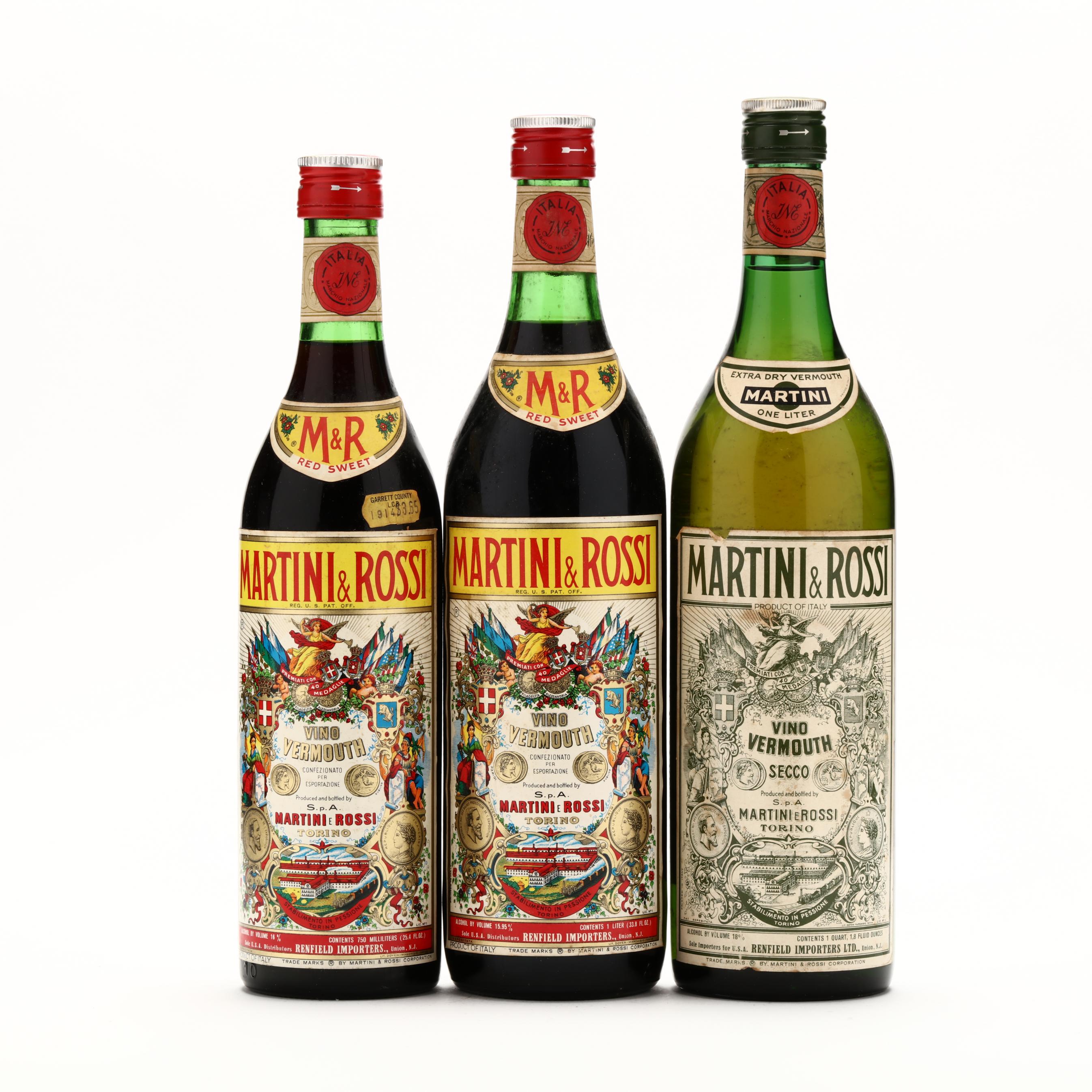 Martini & Rossi Vermouth Selection (Lot 9356 - Rare SpiritsDec 2