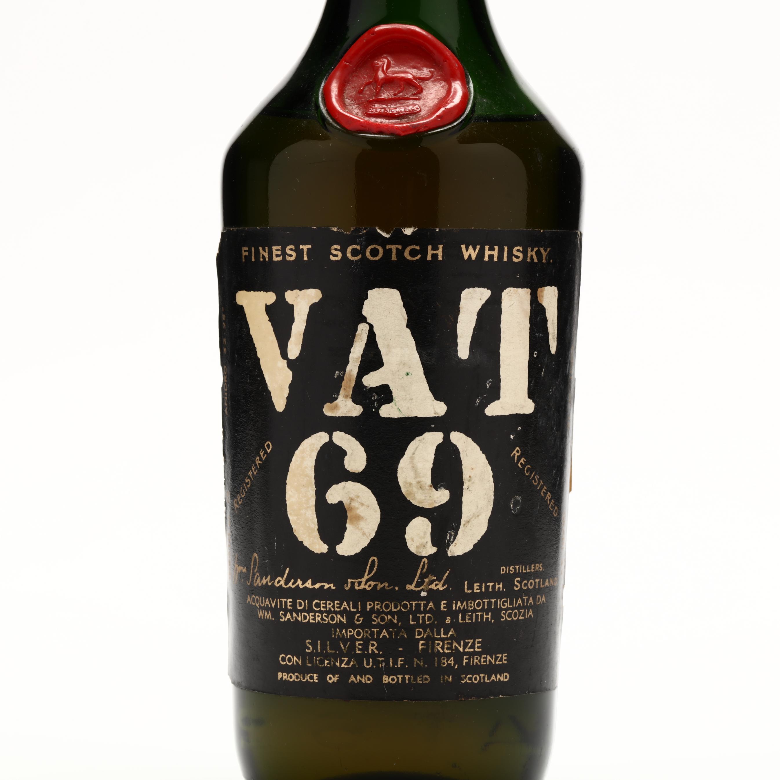 VAT 69 スコッチ ウイスキー 古酒 7632 古酒 VAT 69 Scotch スコッチ ウィスキー VAT69(バット69) 40度