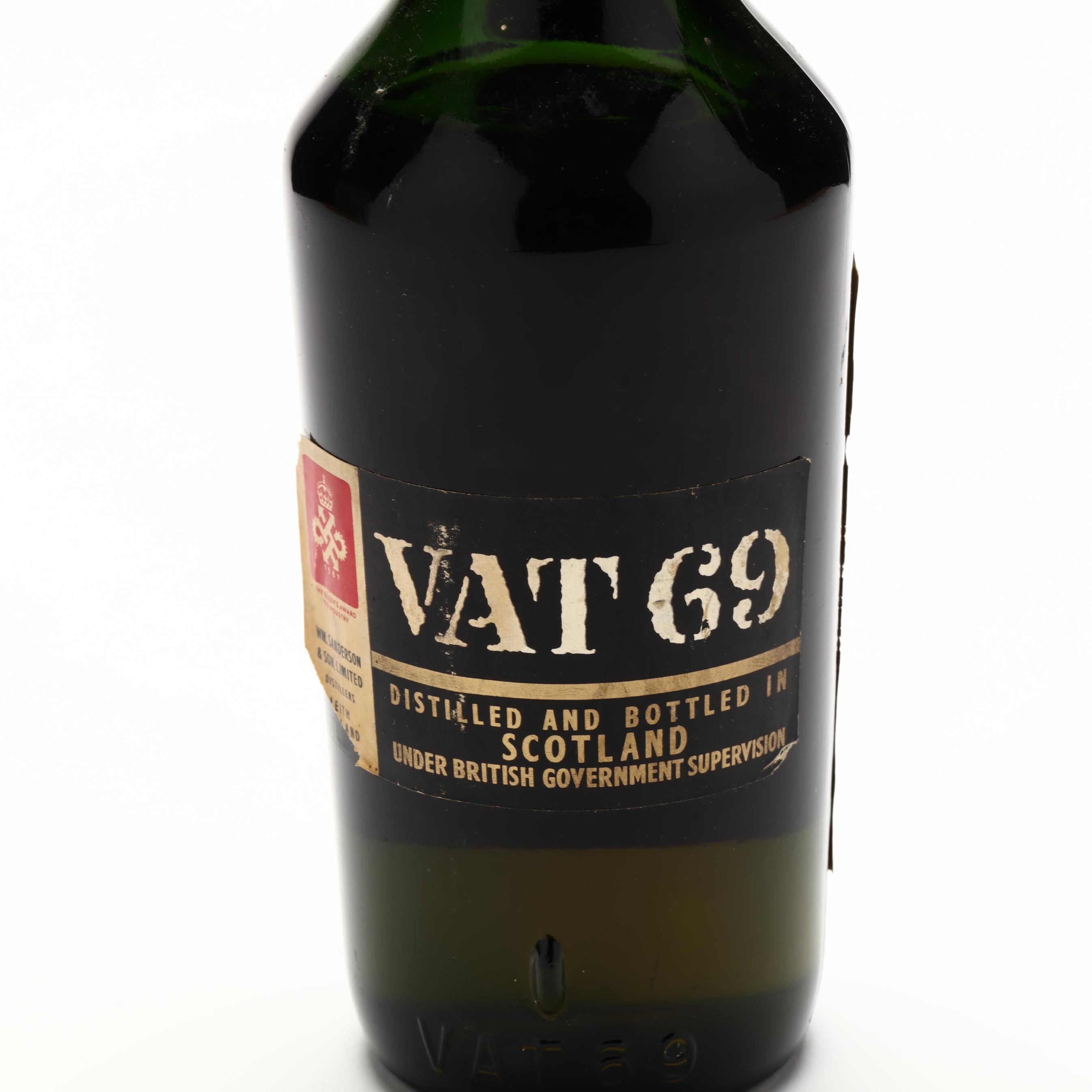 Vat 69 Finest Scotch Whisky (Lot 9225 - Rare SpiritsDec 2, 2022