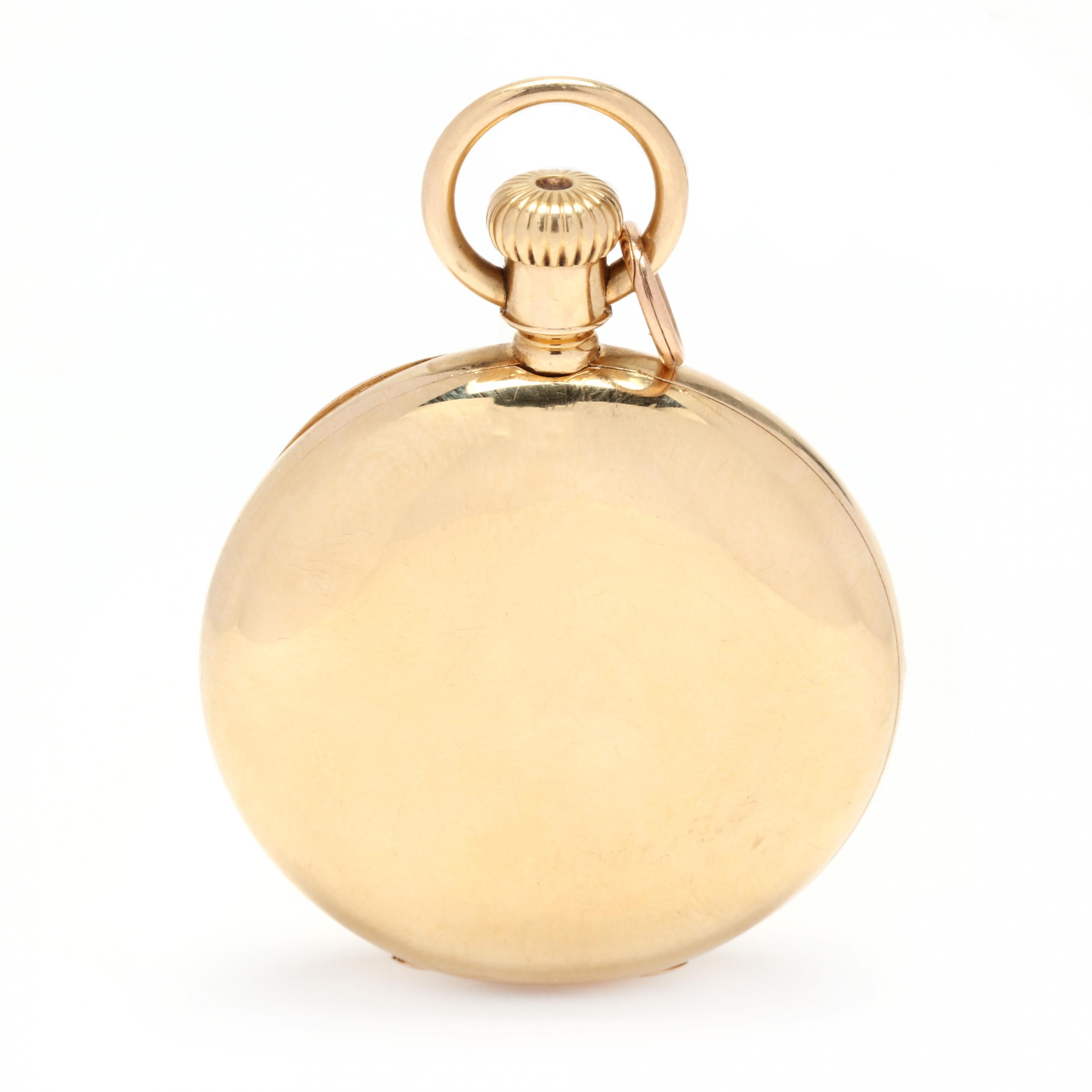 Vintage Gold Hunter Case Pocket Watch, Paul Jaccard (Lot 1286
