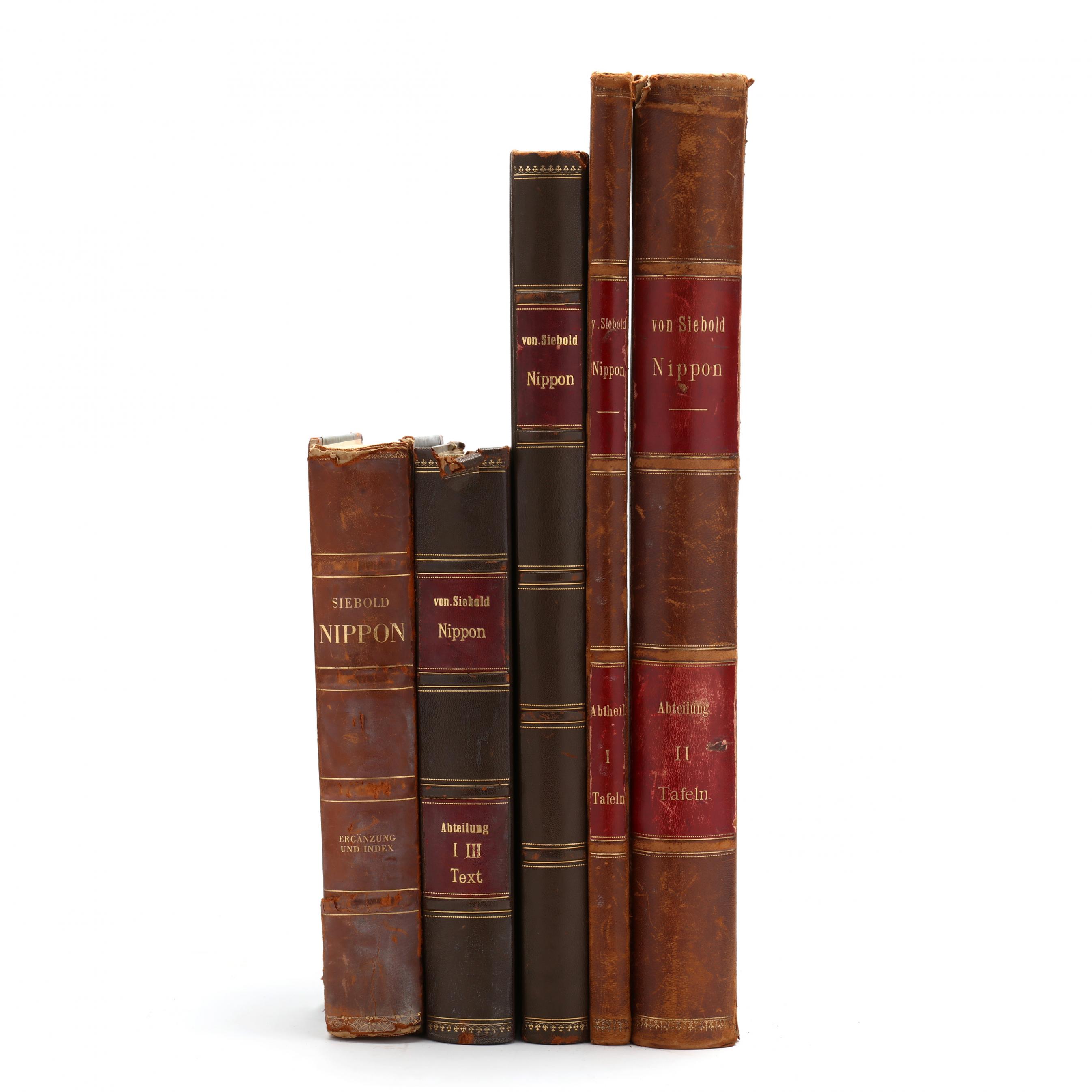 Philipp Franz von Siebold (1796-1866), Five Nippon Folios on Japan
