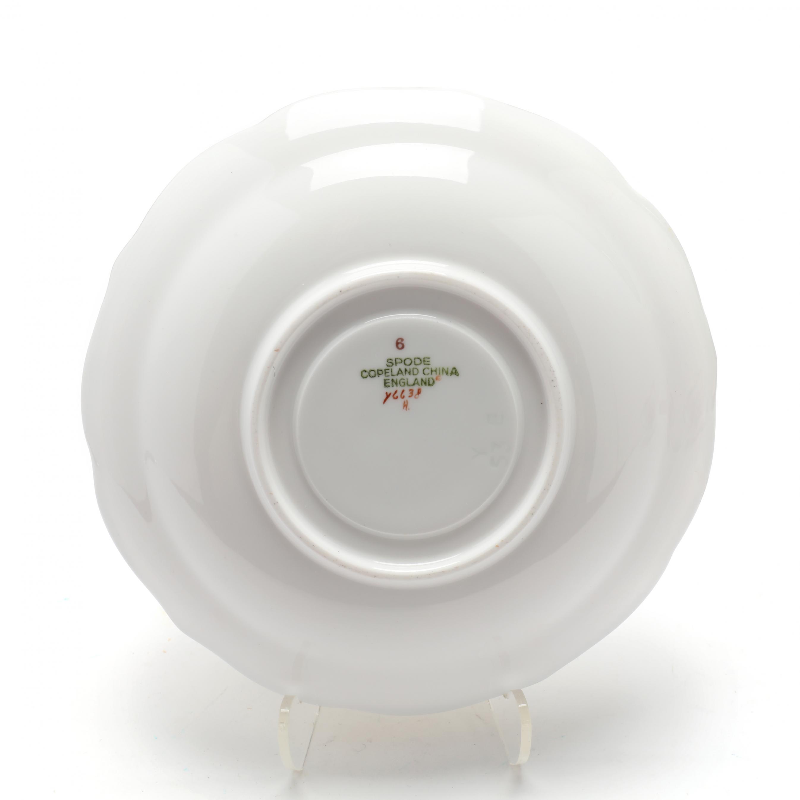 40) Piece Copeland Spode Rhododendron Luncheon China Set (Lot 346