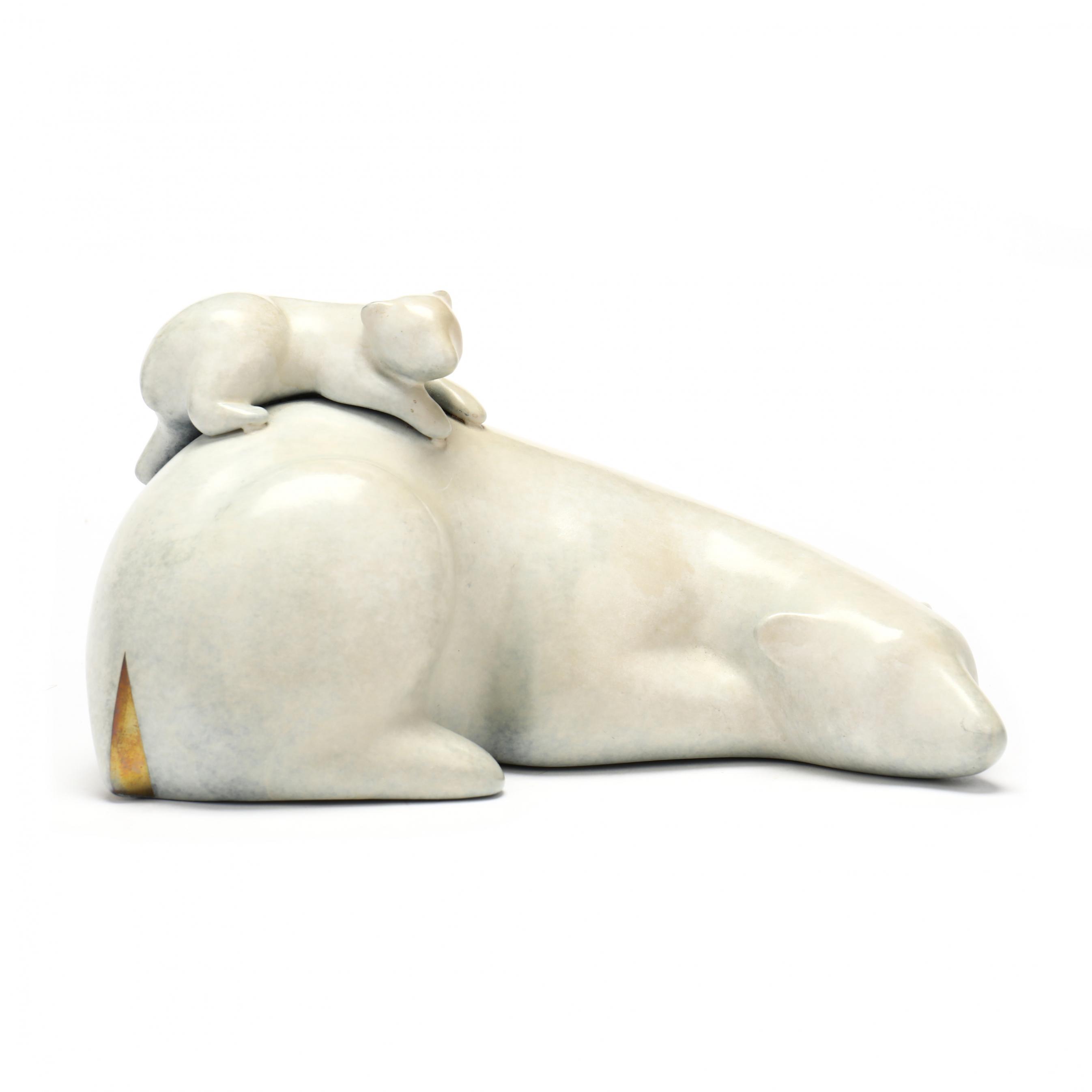 Loet Vanderveen (American/Dutch 1921-2015), Polar Bear and Baby