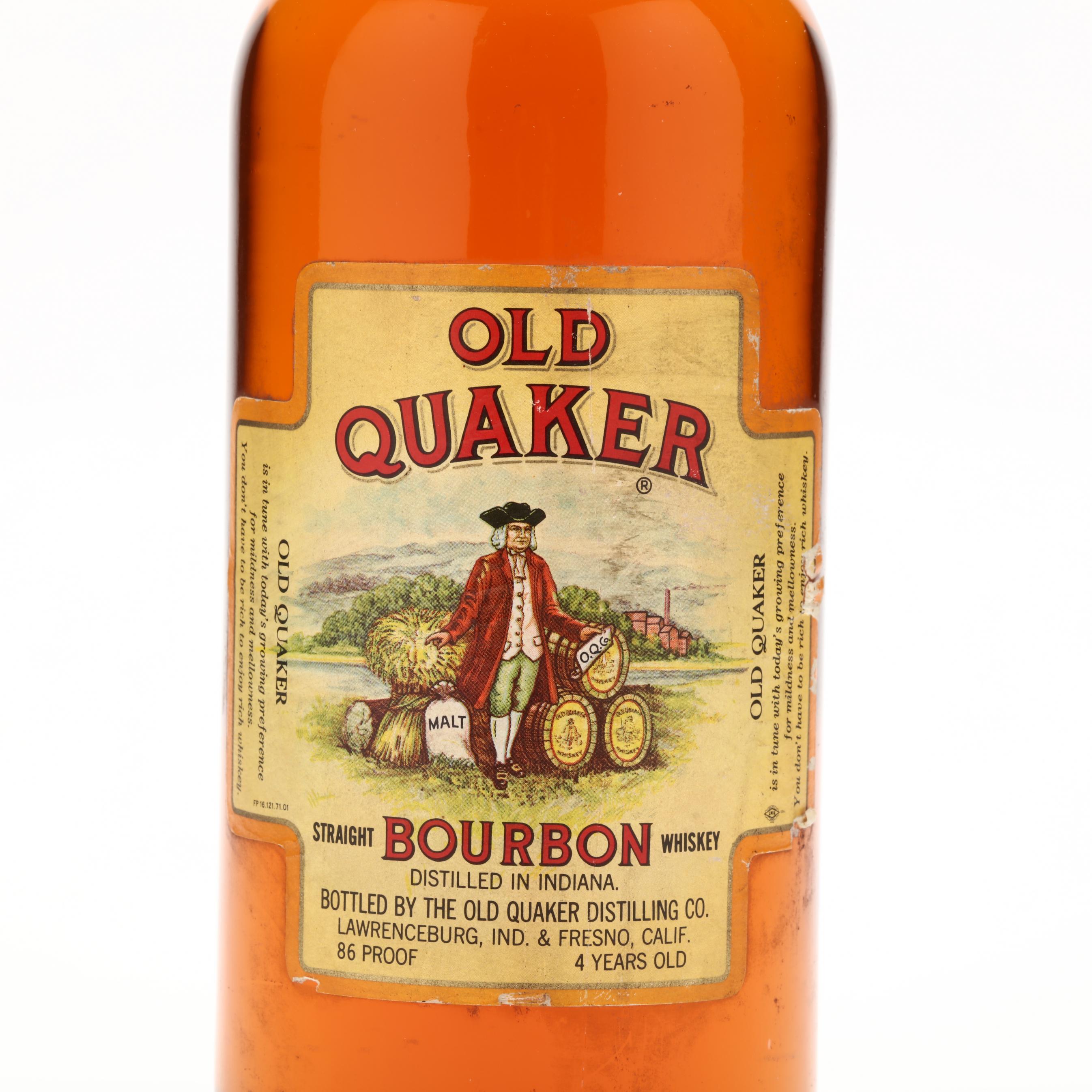 Old Quaker Bourbon Whiskey (Lot 1256 - Rare SpiritsMar 10, 2023, 9