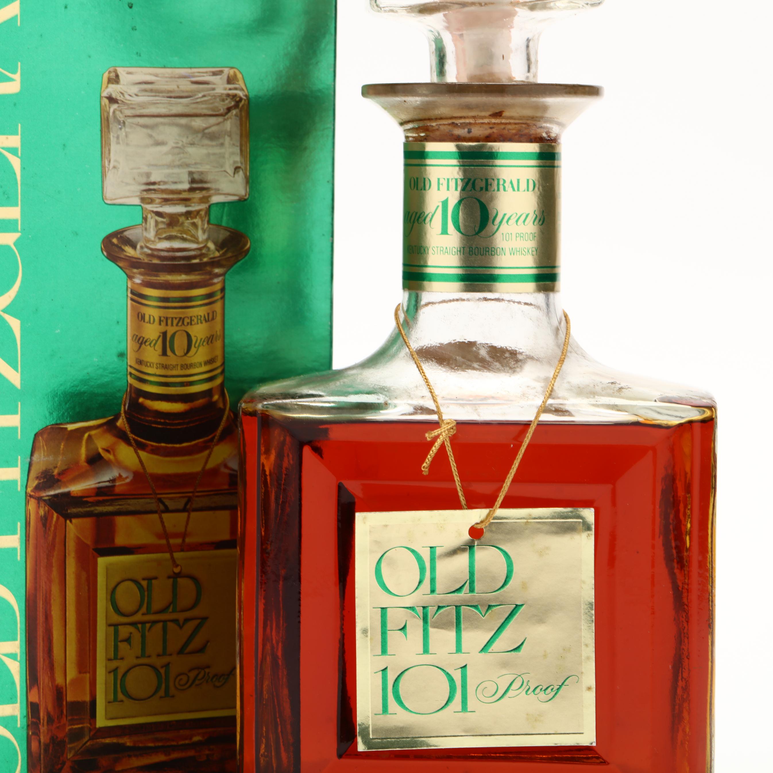 Old Fitzgerald 101 Proof Bourbon Whiskey in Glass Decanter (Lot
