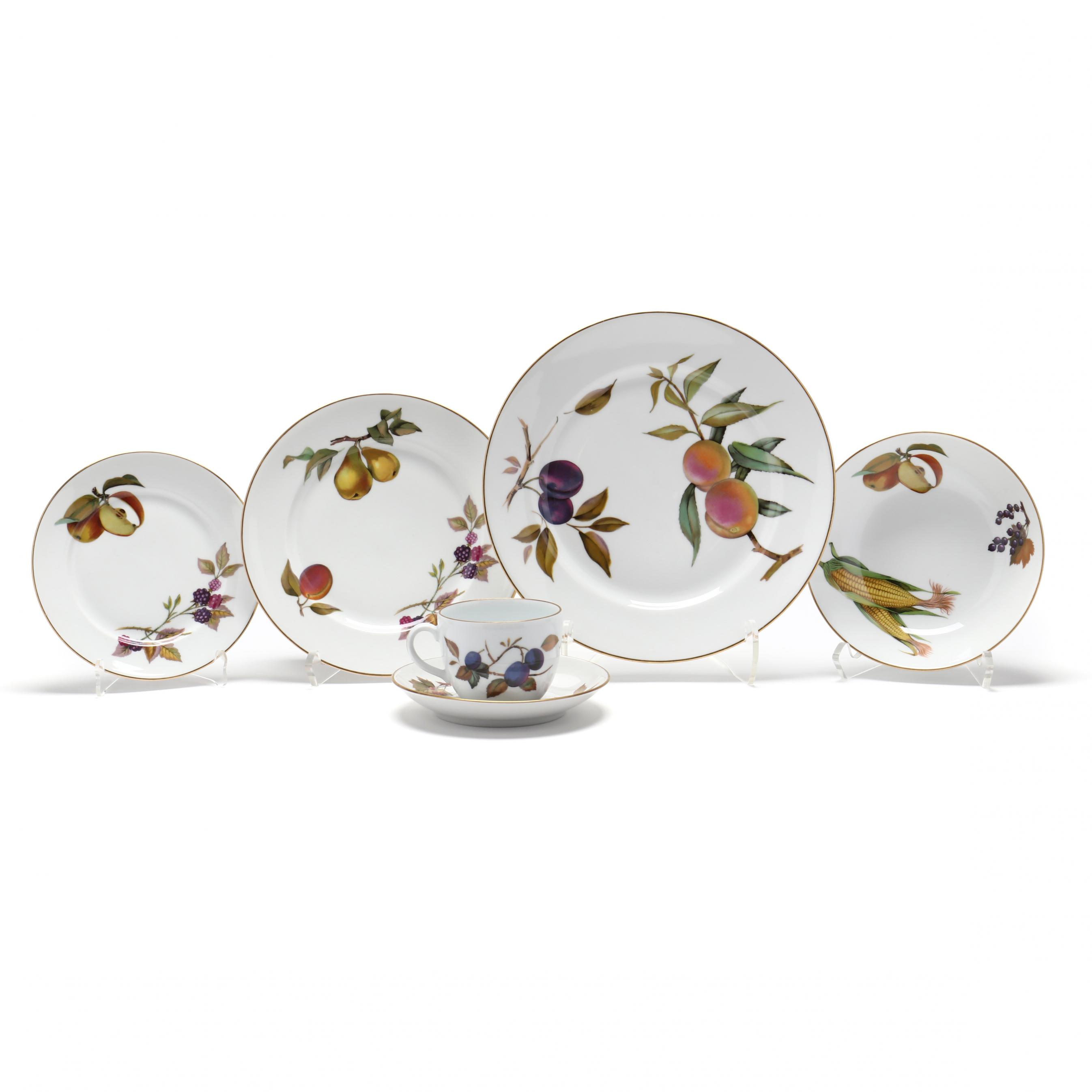  Worcester Evesham 食器セット Amazon.com | Royal Worcester Evesham Gold Dinnerware Set