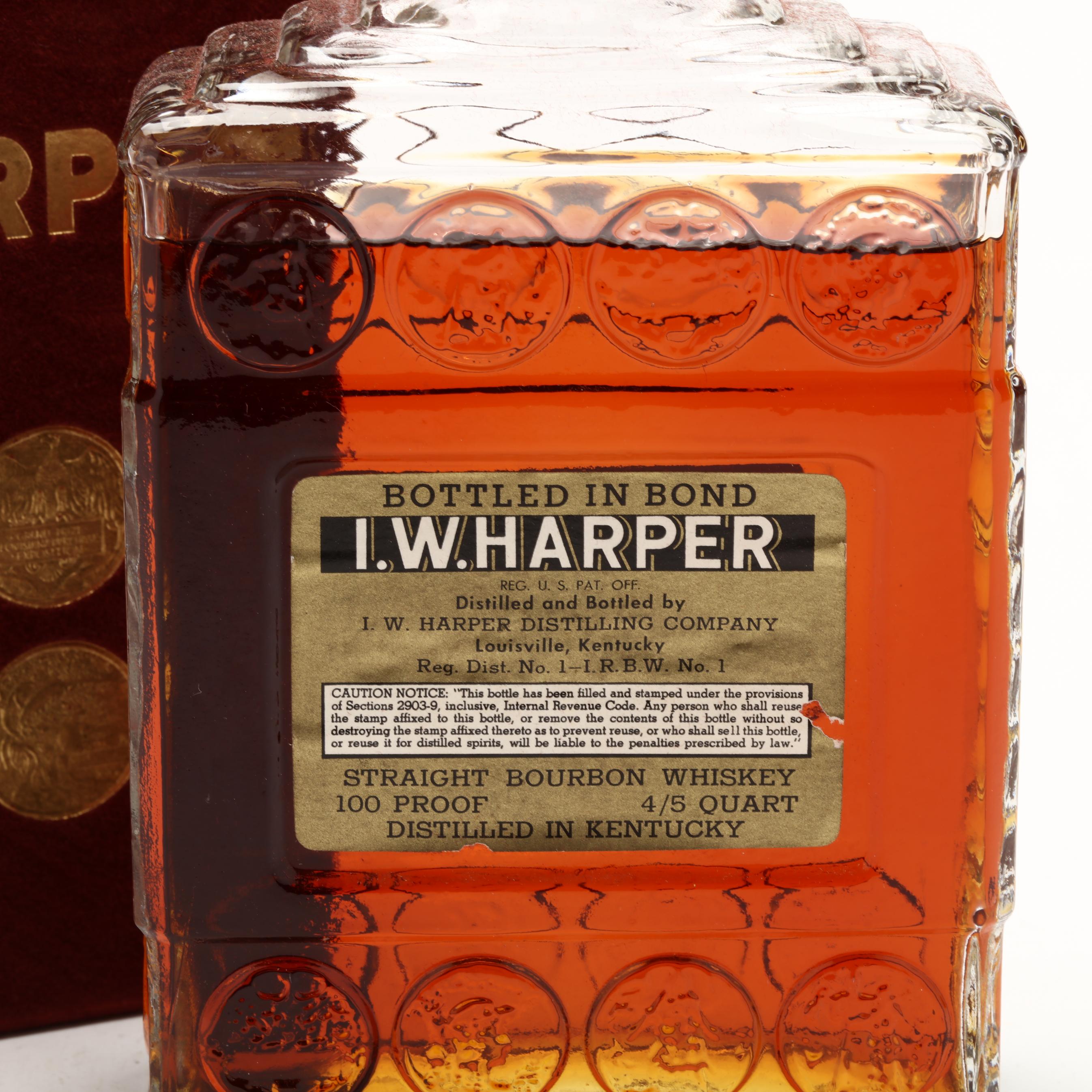 I.W. Harper Bourbon Whiskey in Glass Decanter (Lot 1152
