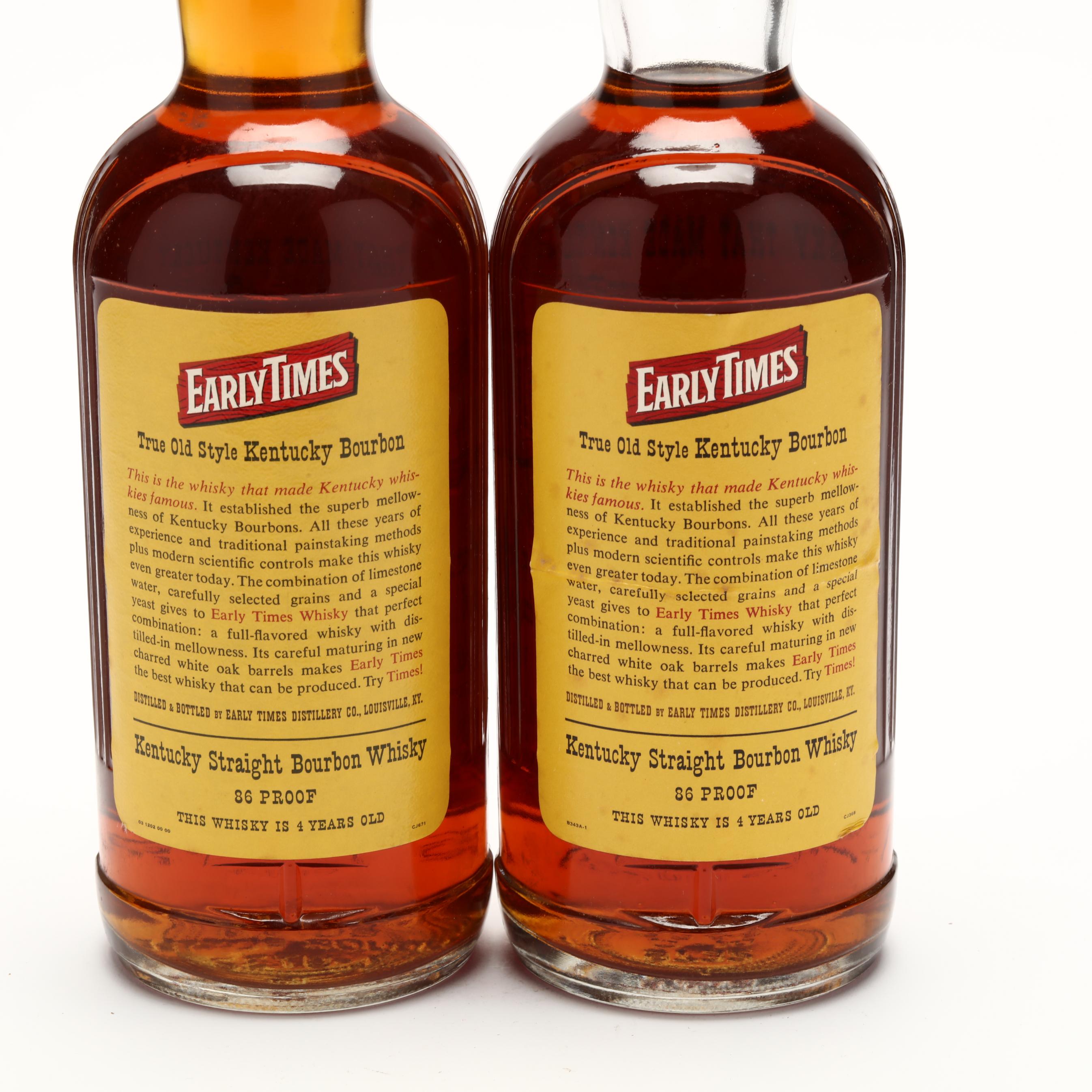 Early Times Kentucky Whisky (Lot 1175 - Rare SpiritsMar 10