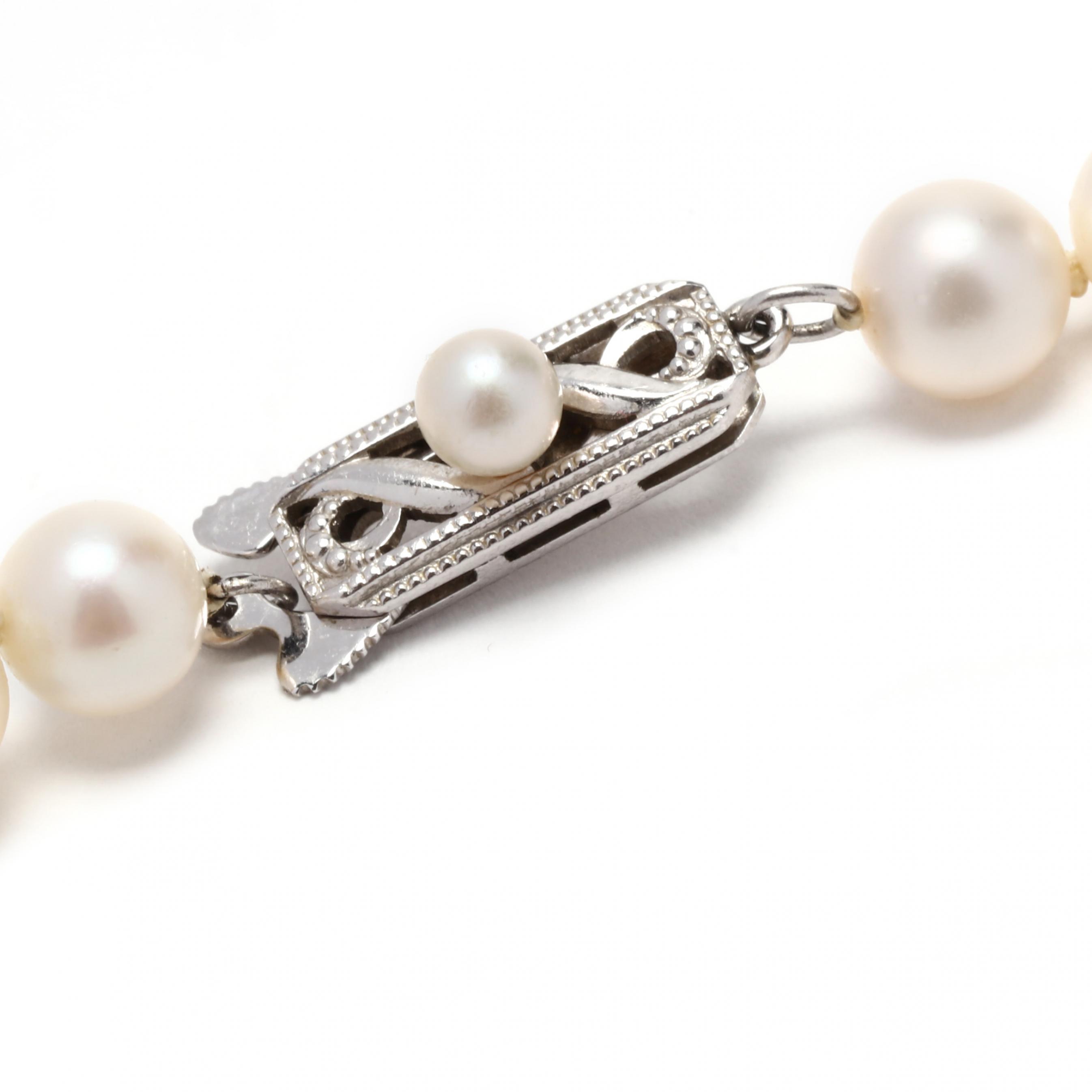 Noritaki Simulated Pearl Necklace Shell Base Pearls Ivory Pearl Necklace  Hand Knotted Beautiful Gift Silver Clasp Mother of Pearl - Etsy New Zealand