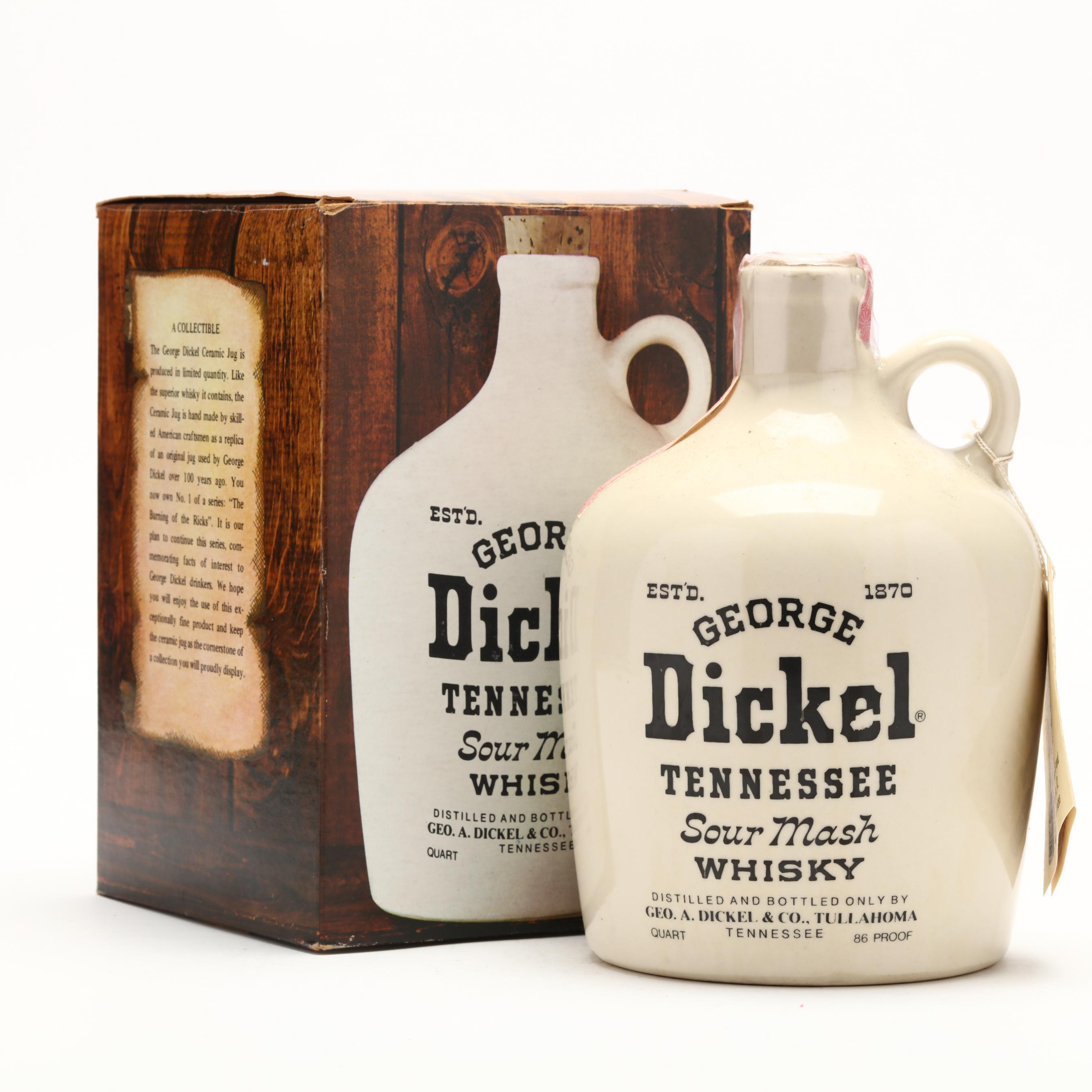 George Dickel Tennessee Whisky in Ceramic Jug (Lot 1312 - Rare