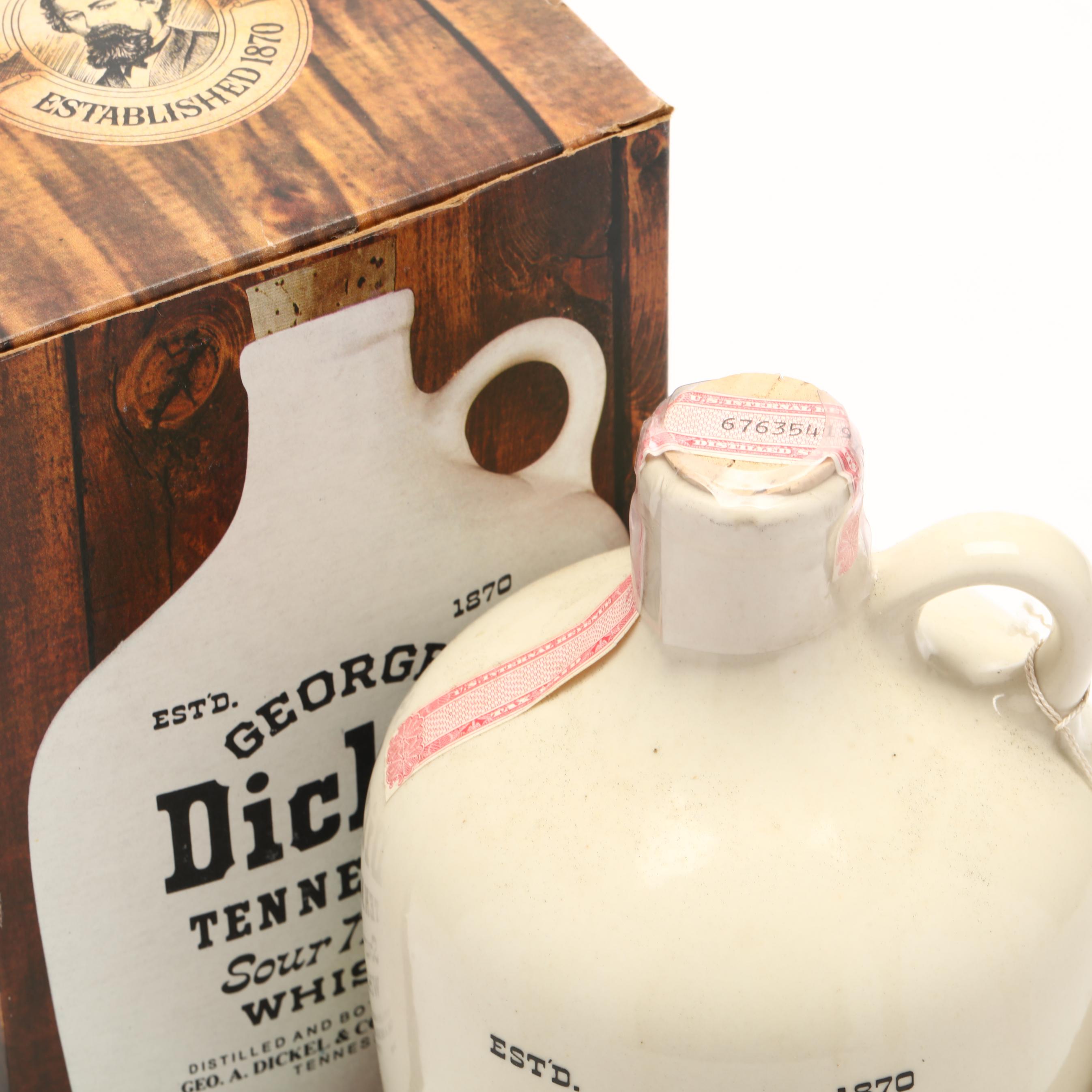 George Dickel Tennessee Whisky in Ceramic Jug (Lot 1312 - Rare