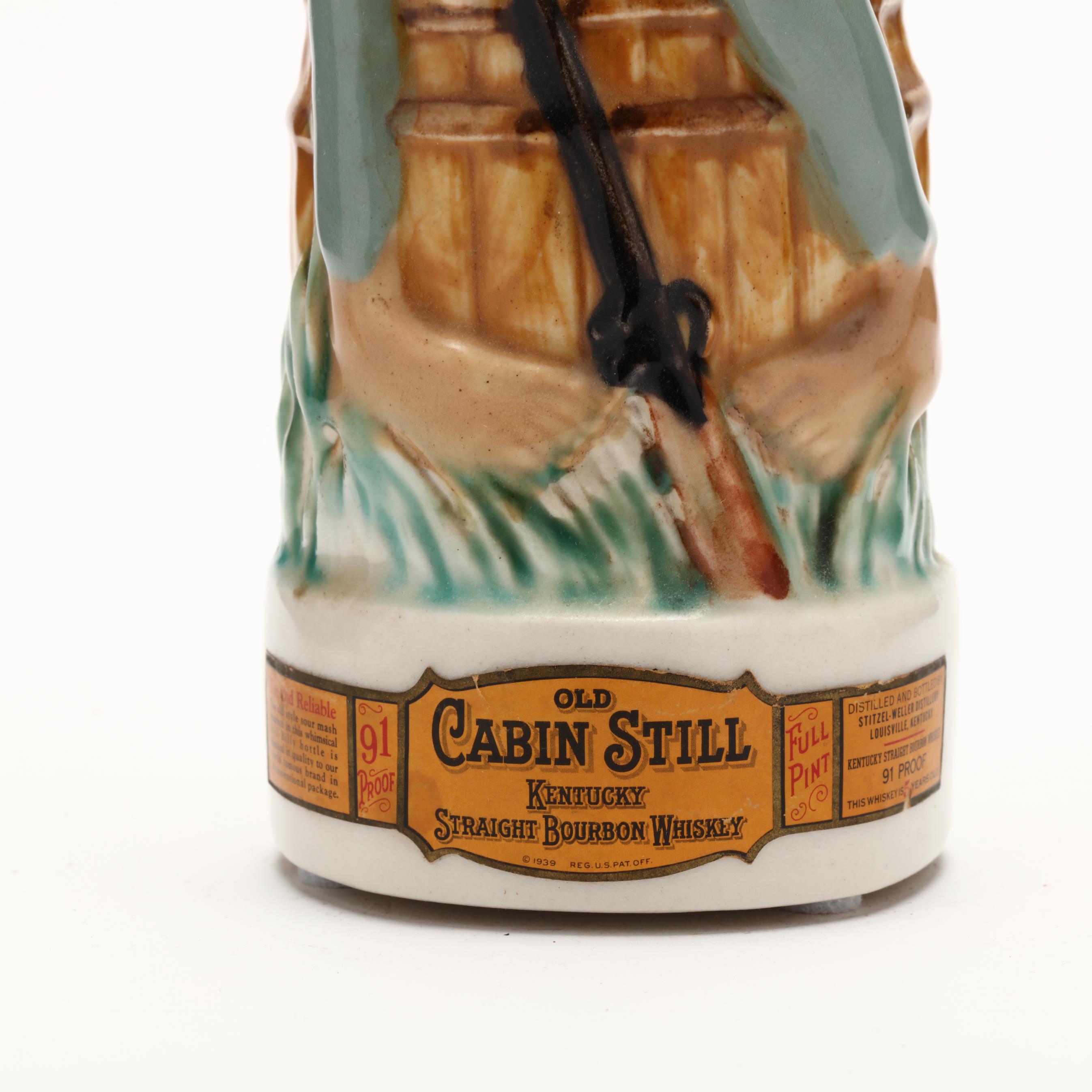Old Cabin Still Whiskey in Hillbilly Porcelain Decanter (Lot