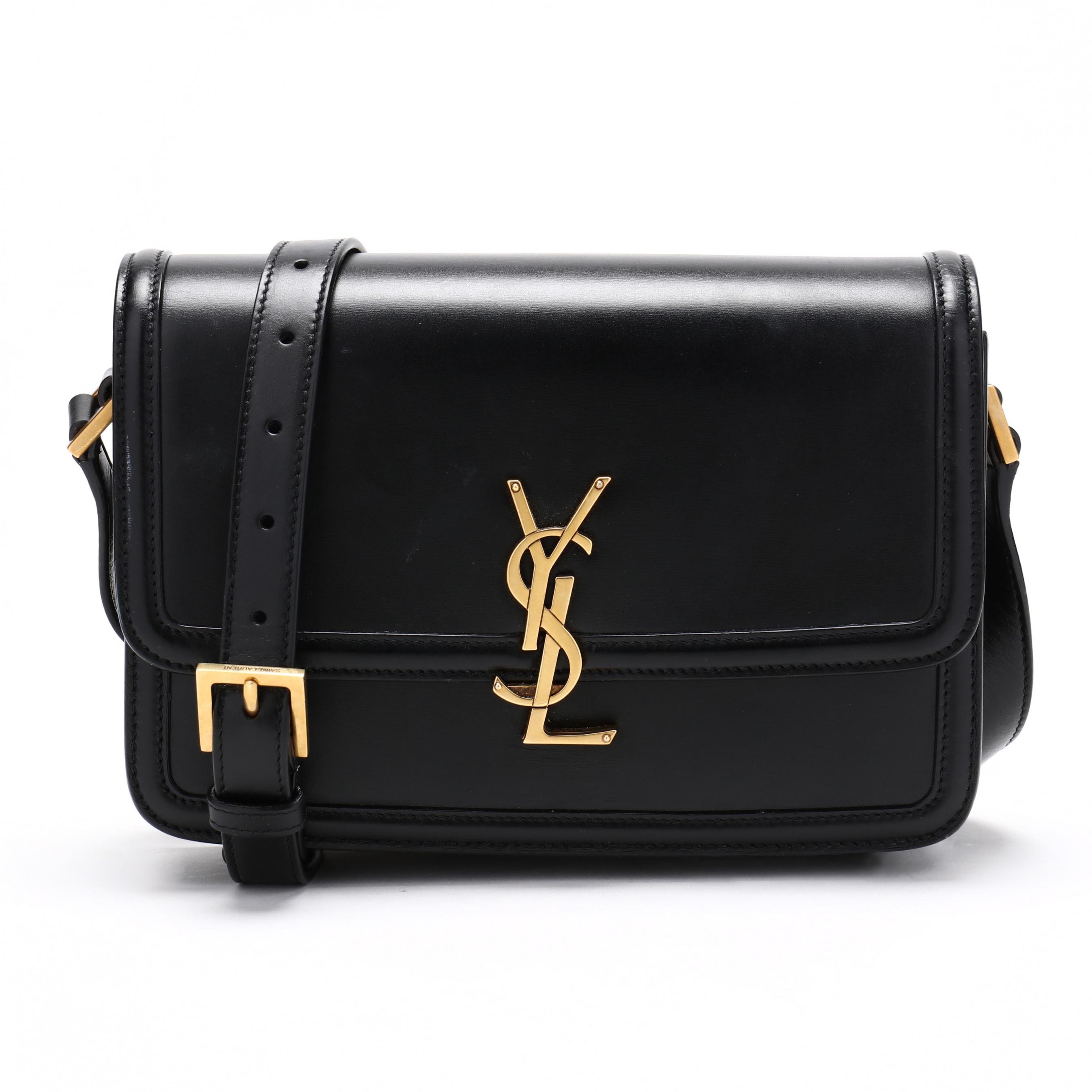 Saint Laurent (YSL) Black Leather Shoulder Bag Solferino (Lot 3001 - Luxury  Accessories, Jewelry, & SilverMar 16, 2023, 10:00am)