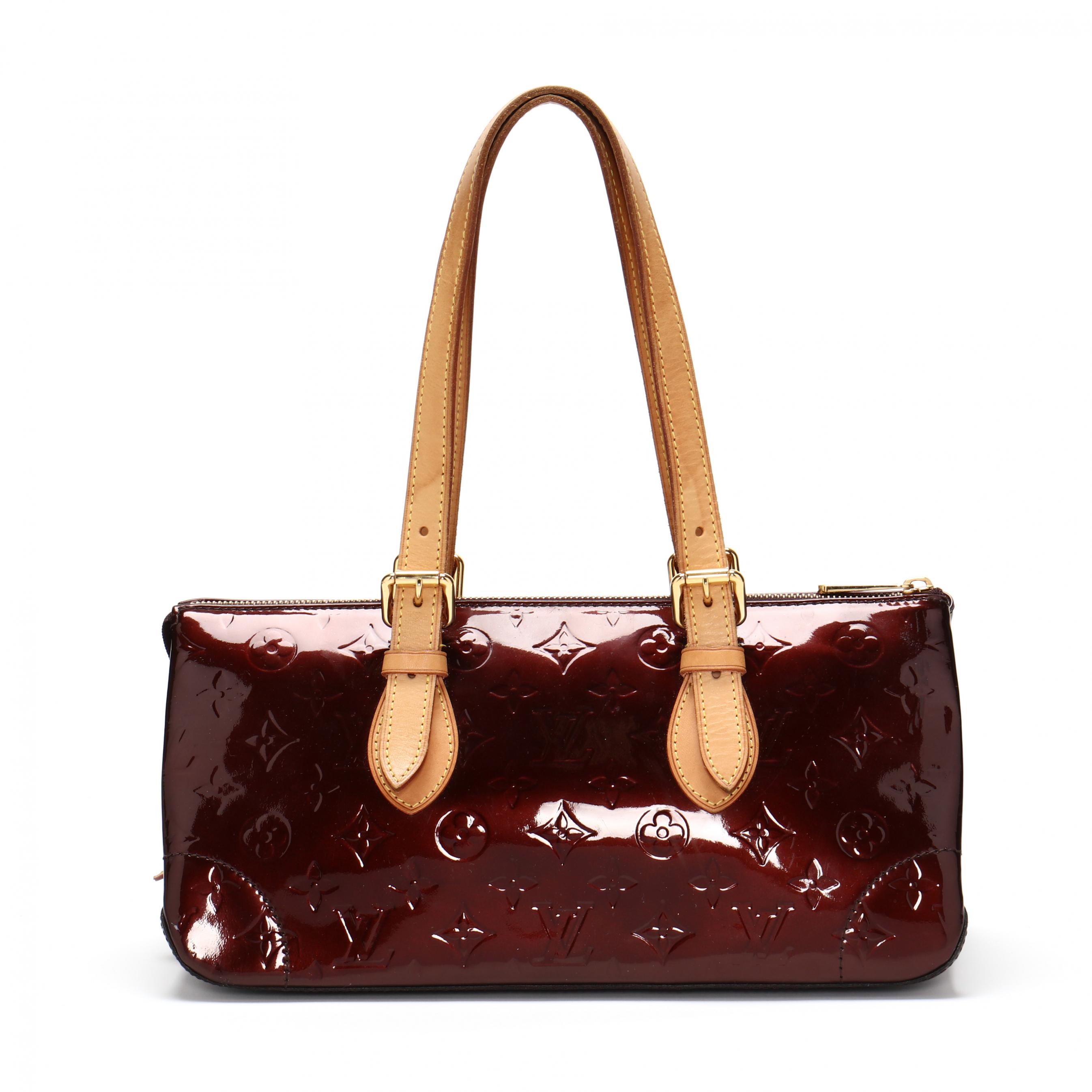 At Auction: Louis Vuitton, Louis Vuitton Amarante Monogram Vernis